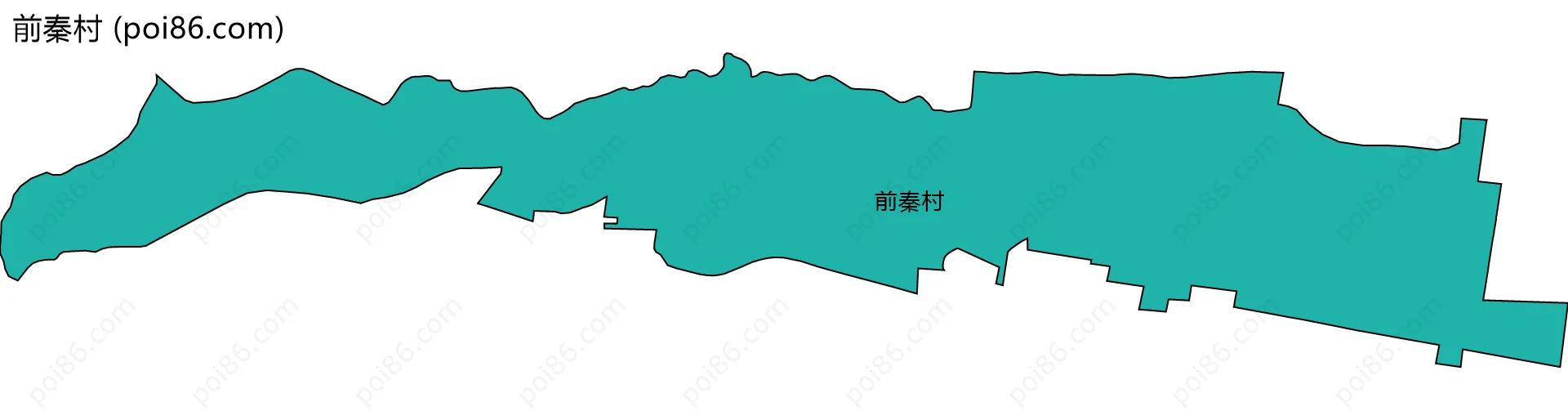 前秦村边界地图