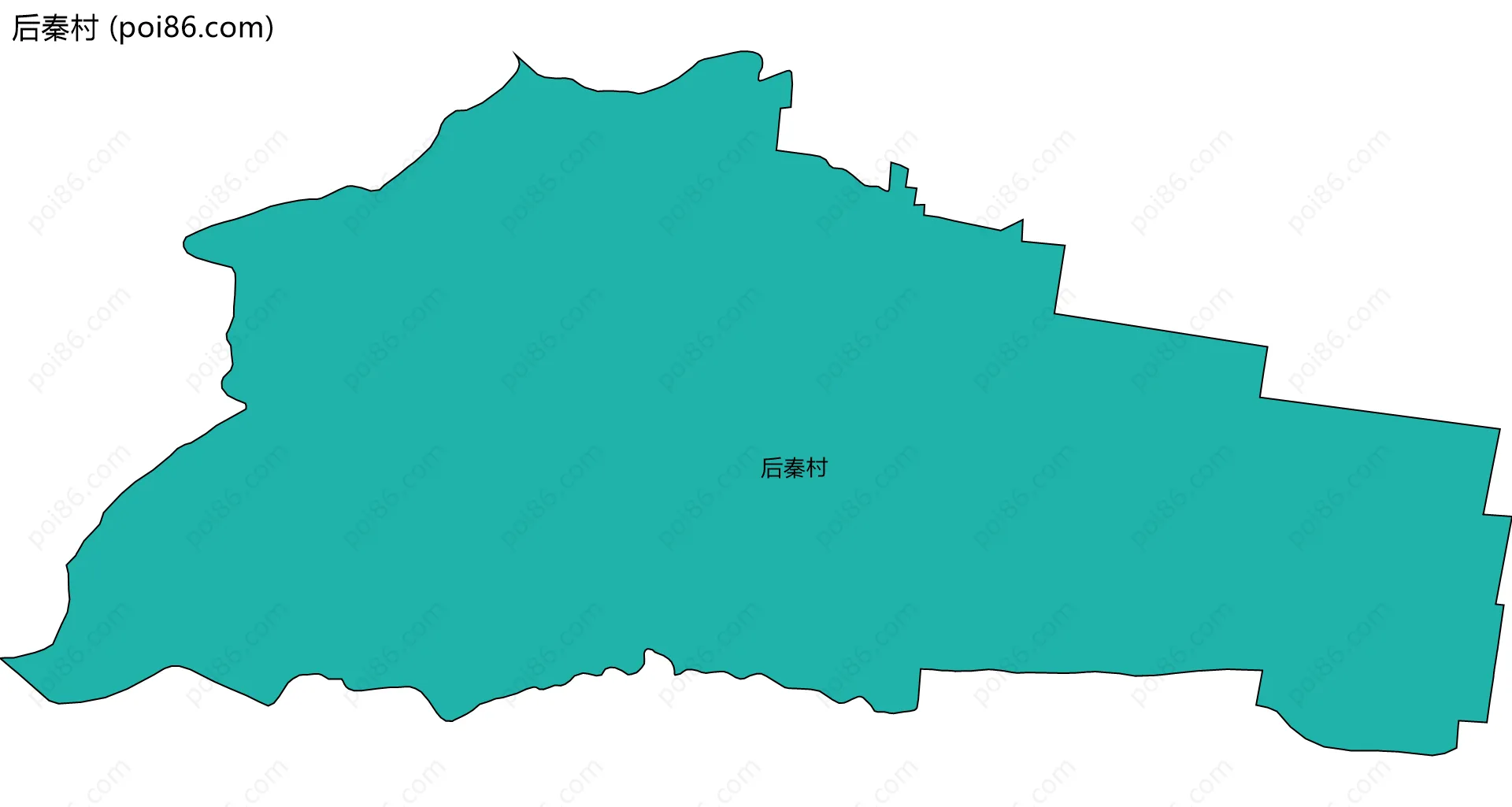 后秦村边界地图