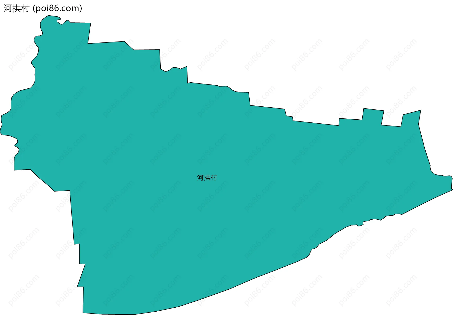 河拱村边界地图
