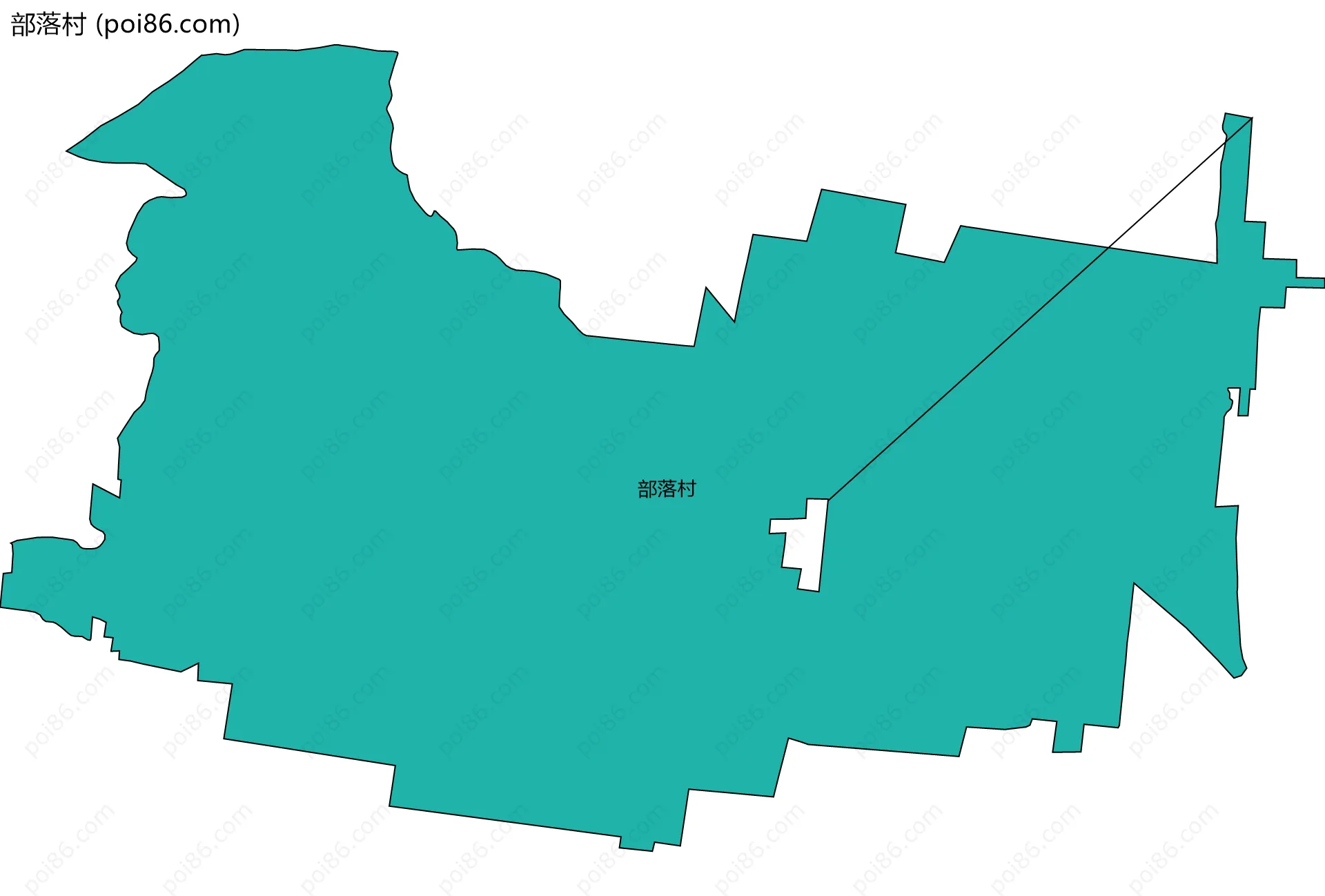 部落村边界地图