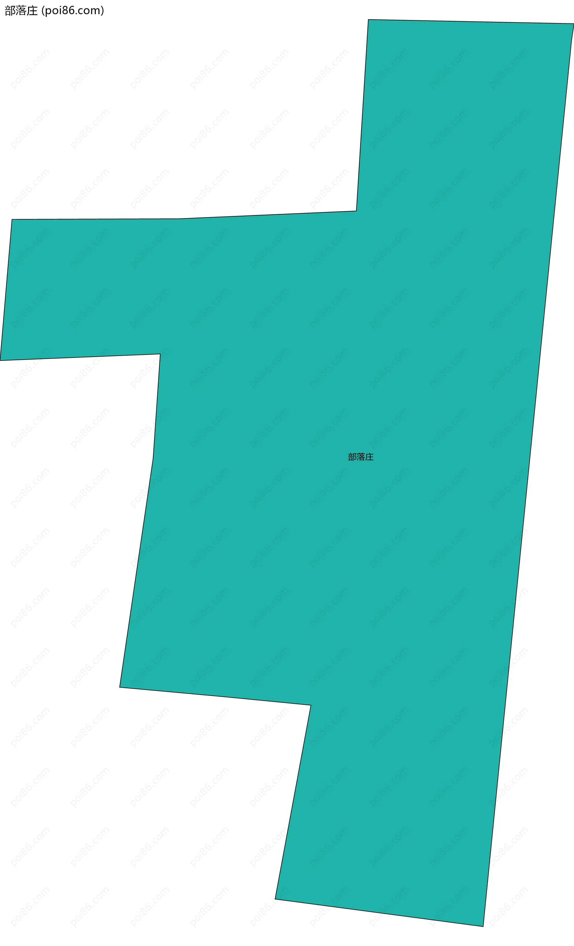 部落庄边界地图