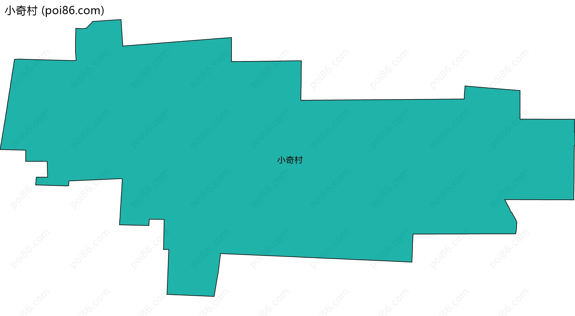 小奇村边界地图