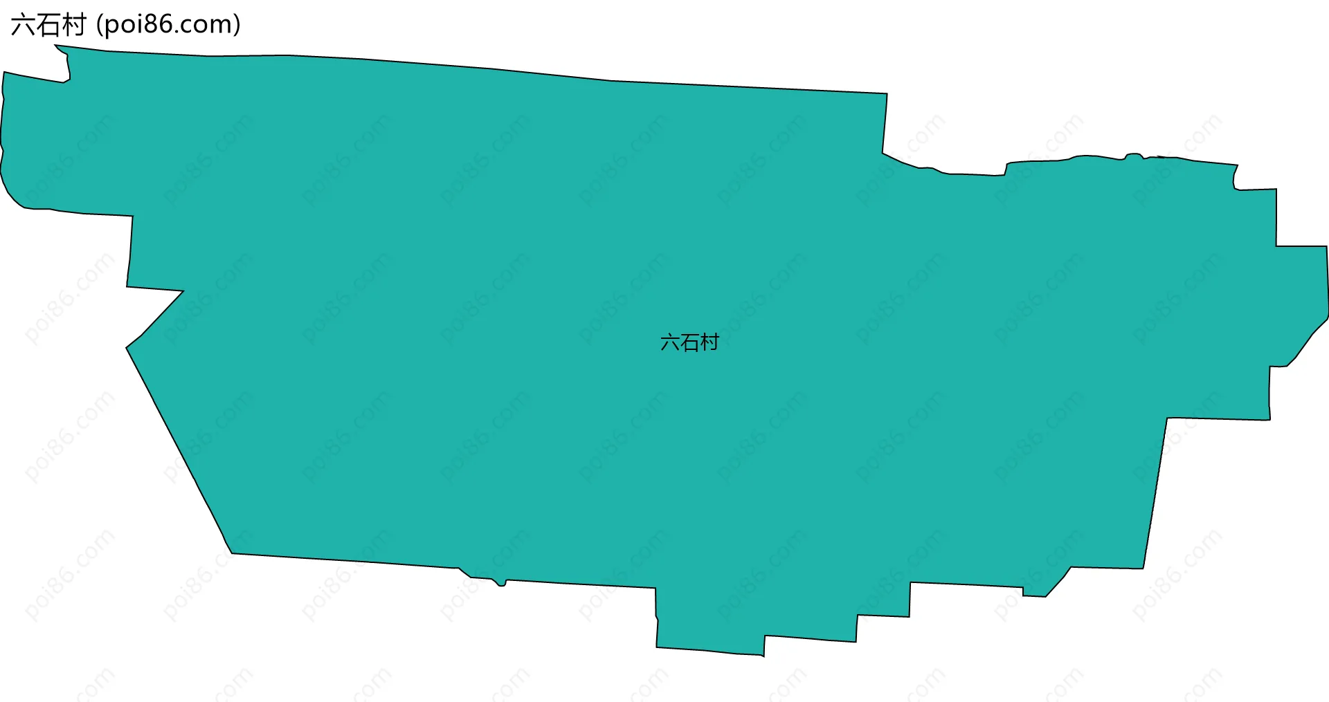 六石村边界地图