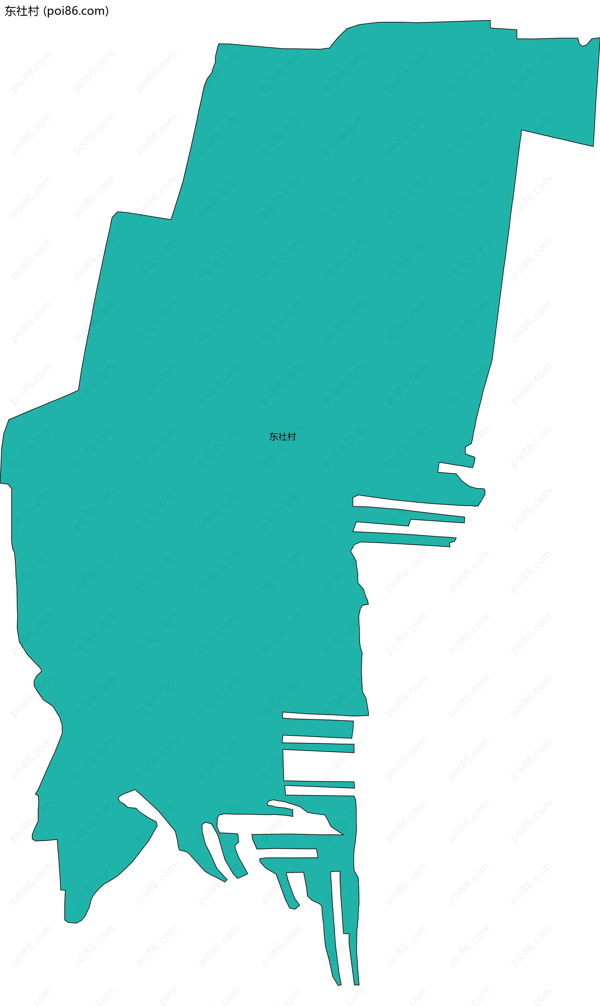 东社村边界地图