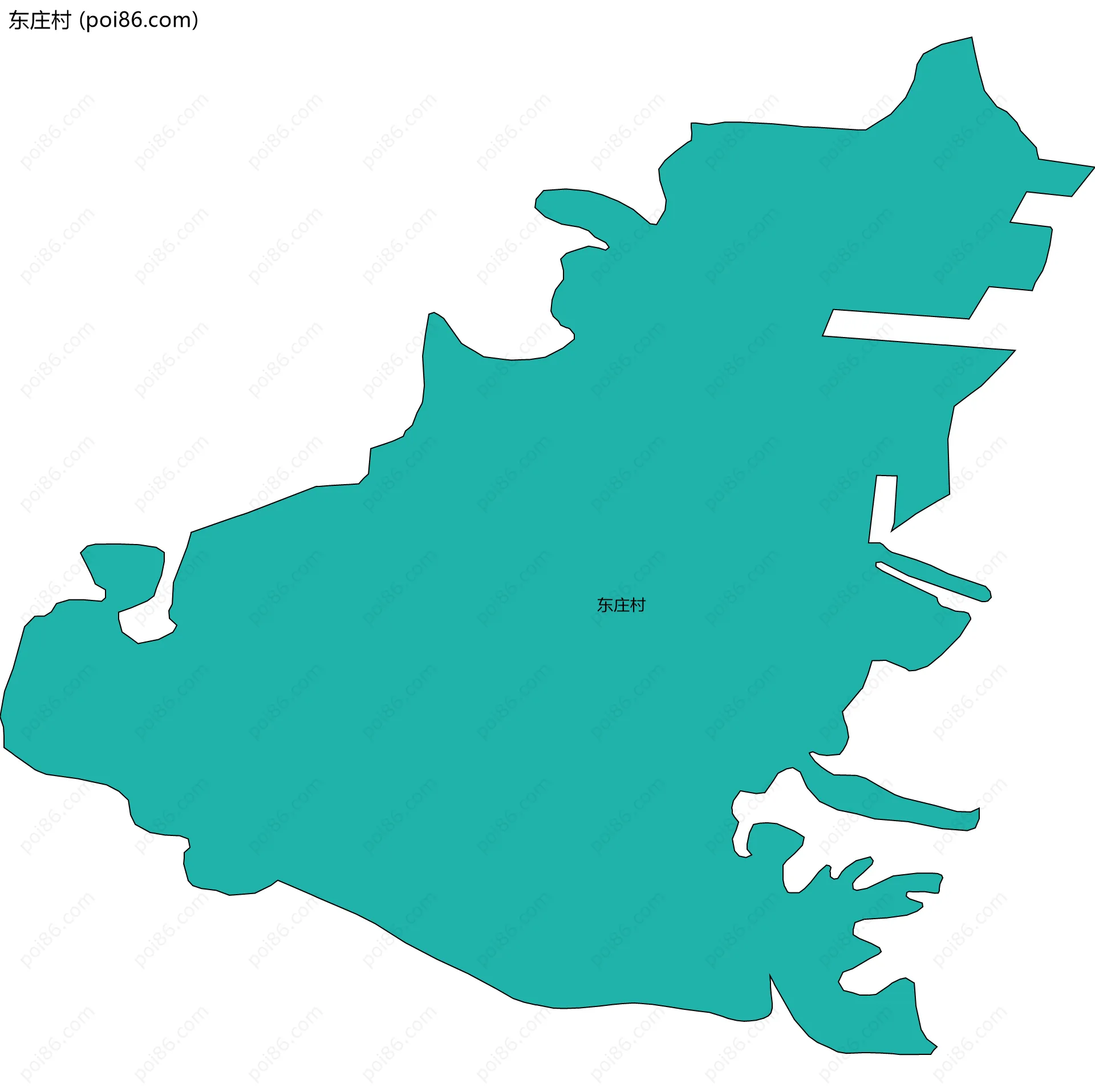 东庄村边界地图