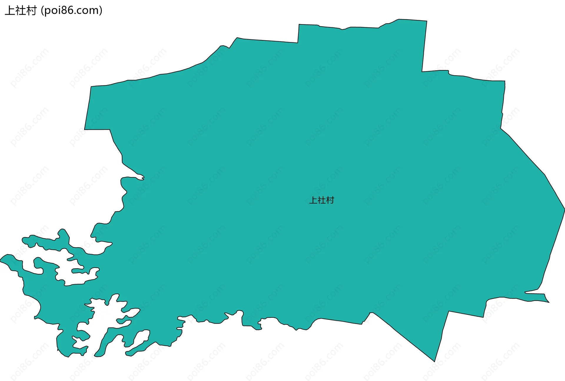 上社村边界地图
