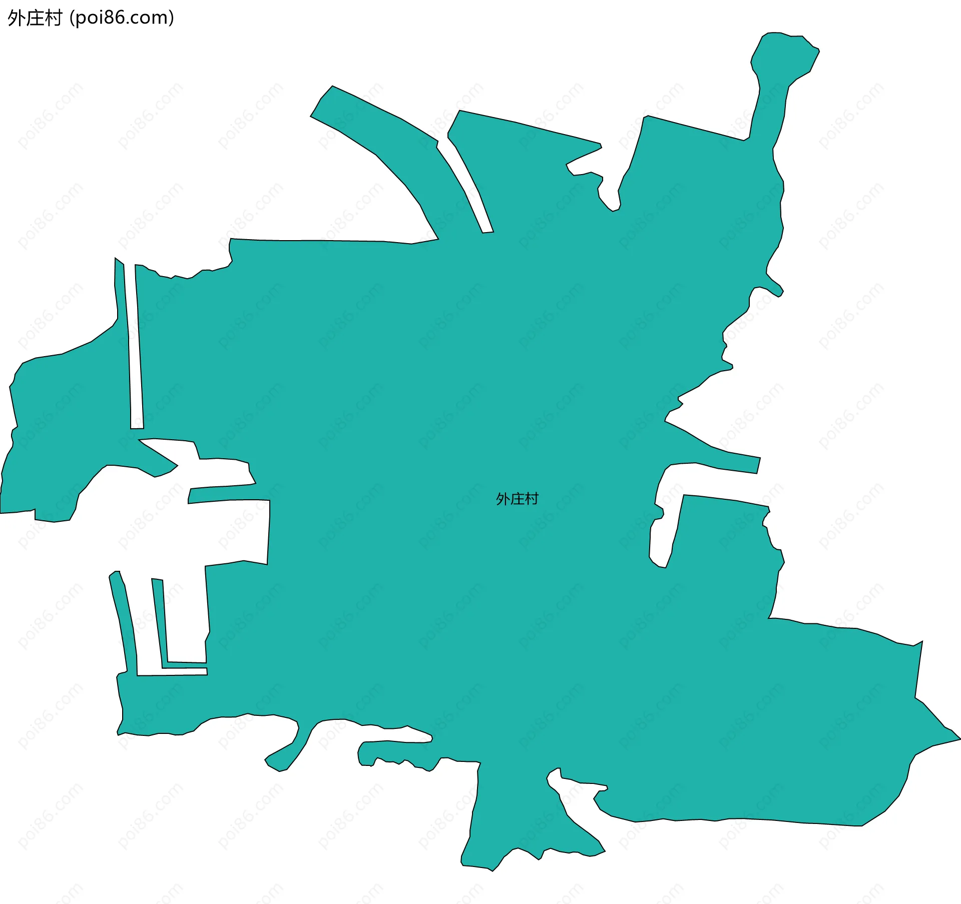 外庄村边界地图