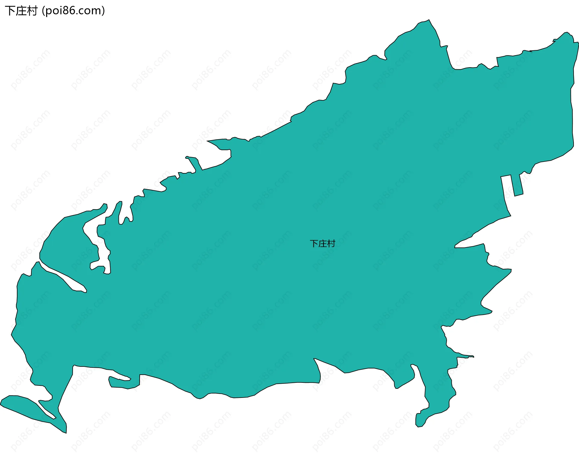 下庄村边界地图