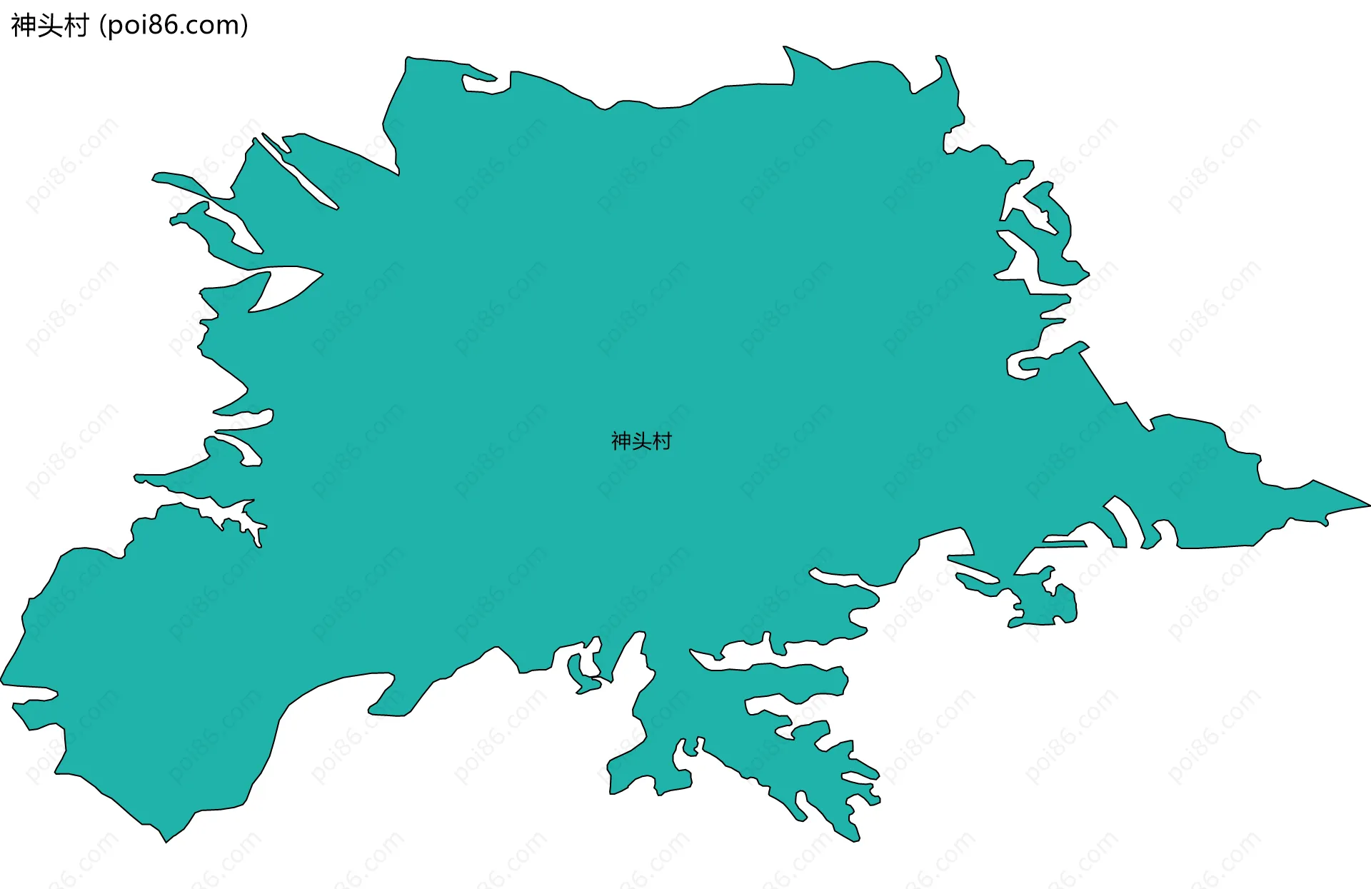 神头村边界地图
