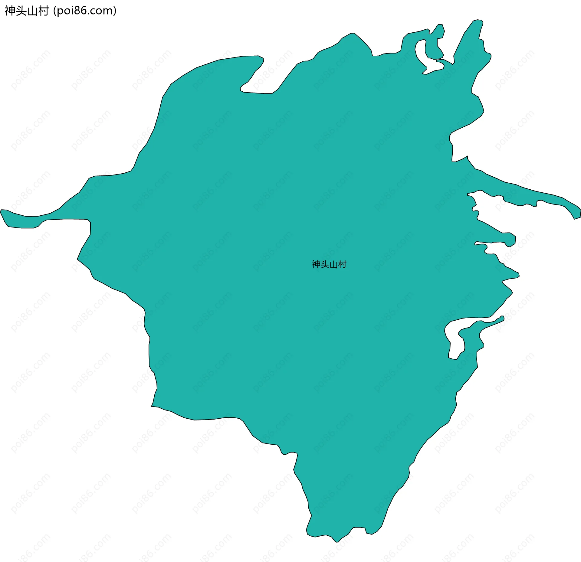 神头山村边界地图