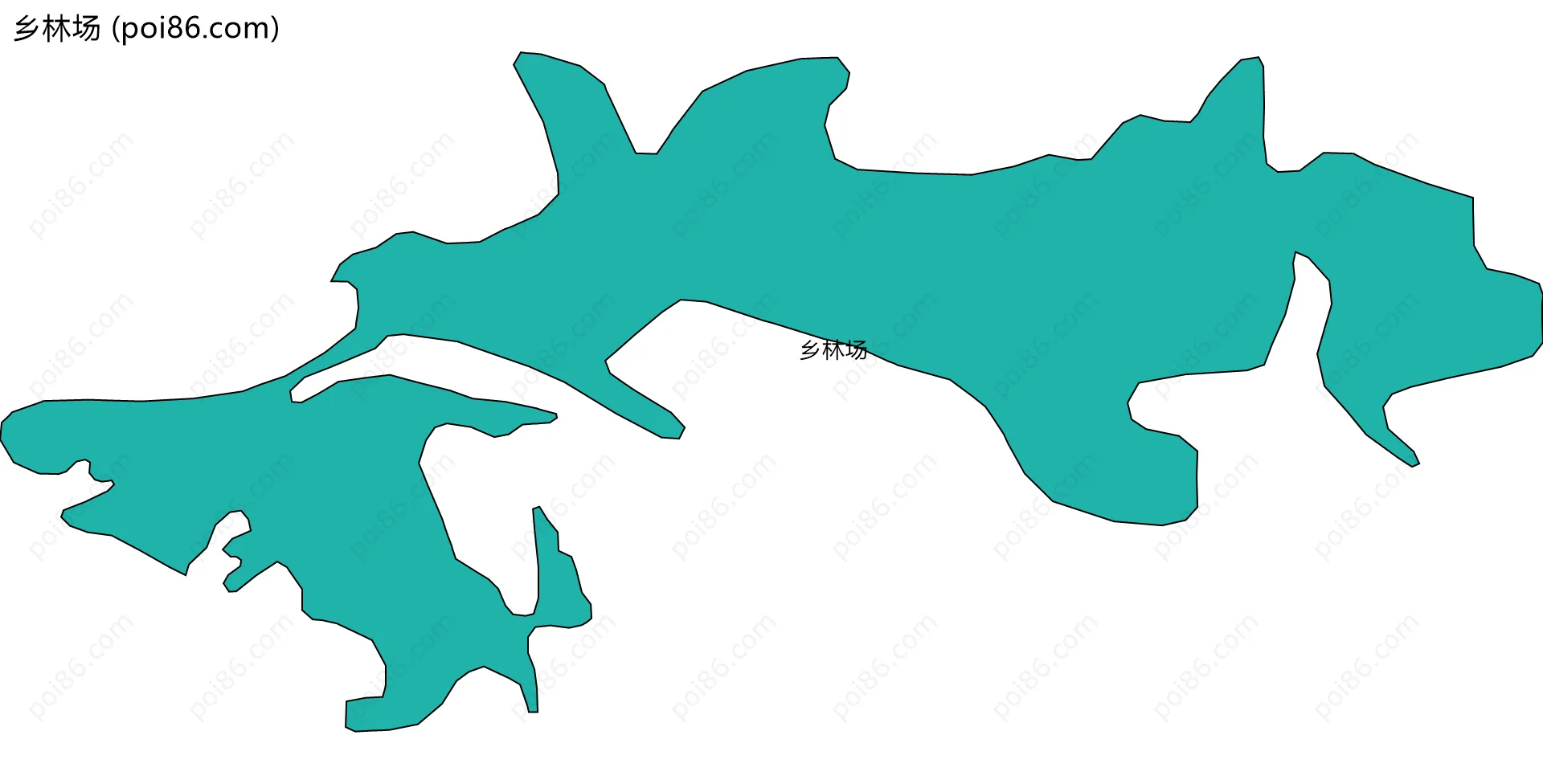 乡林场边界地图