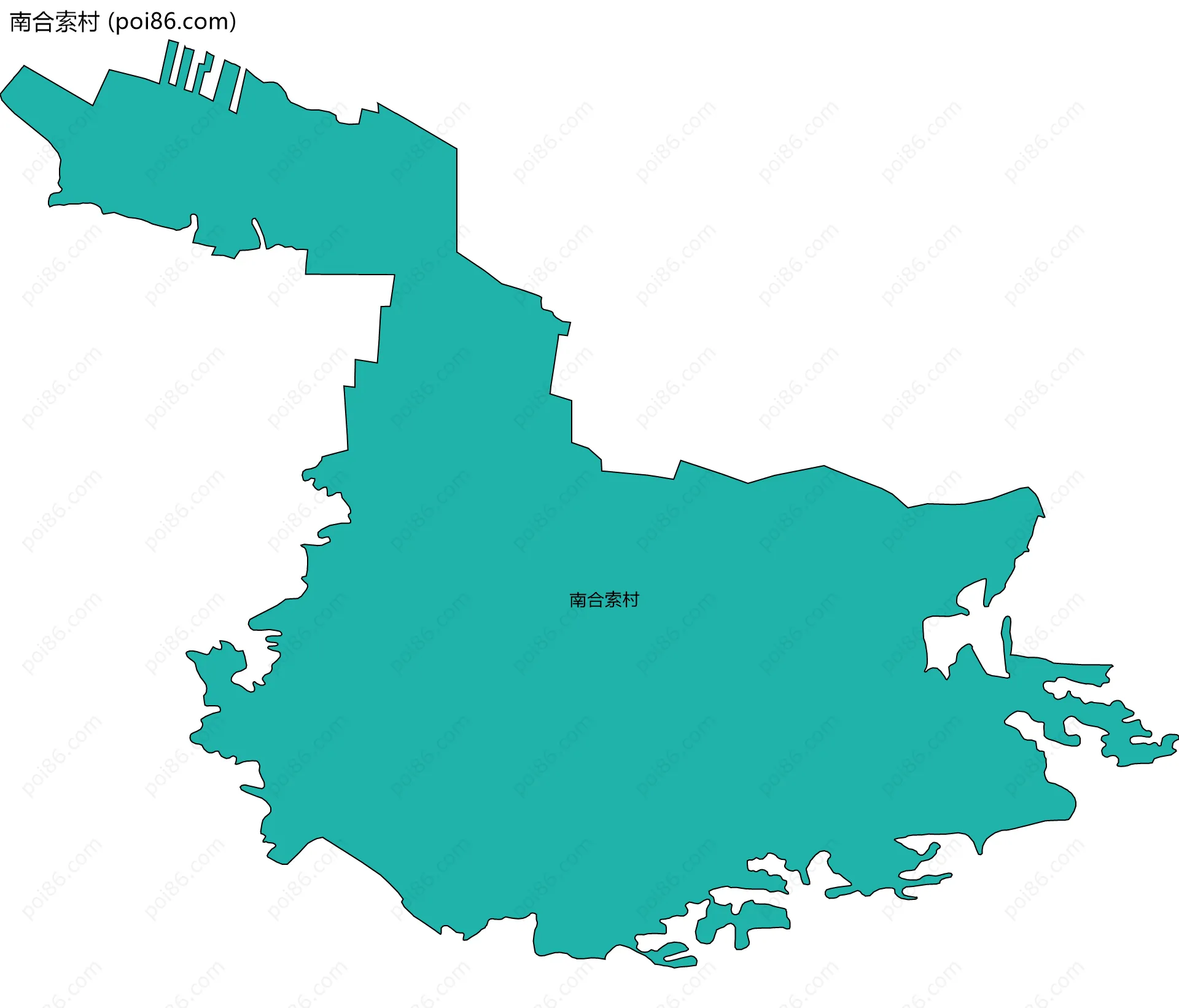 南合索村边界地图