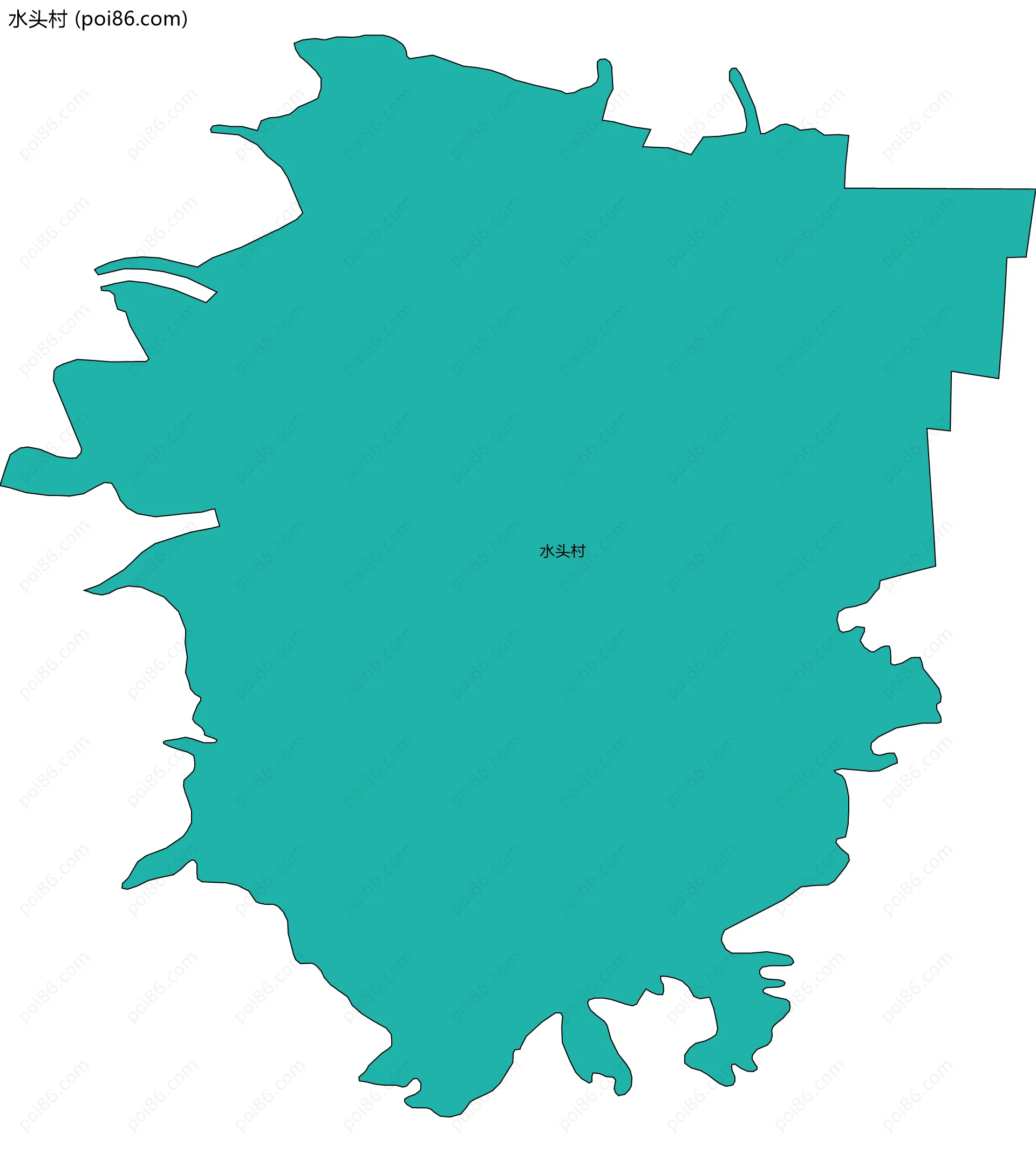 水头村边界地图