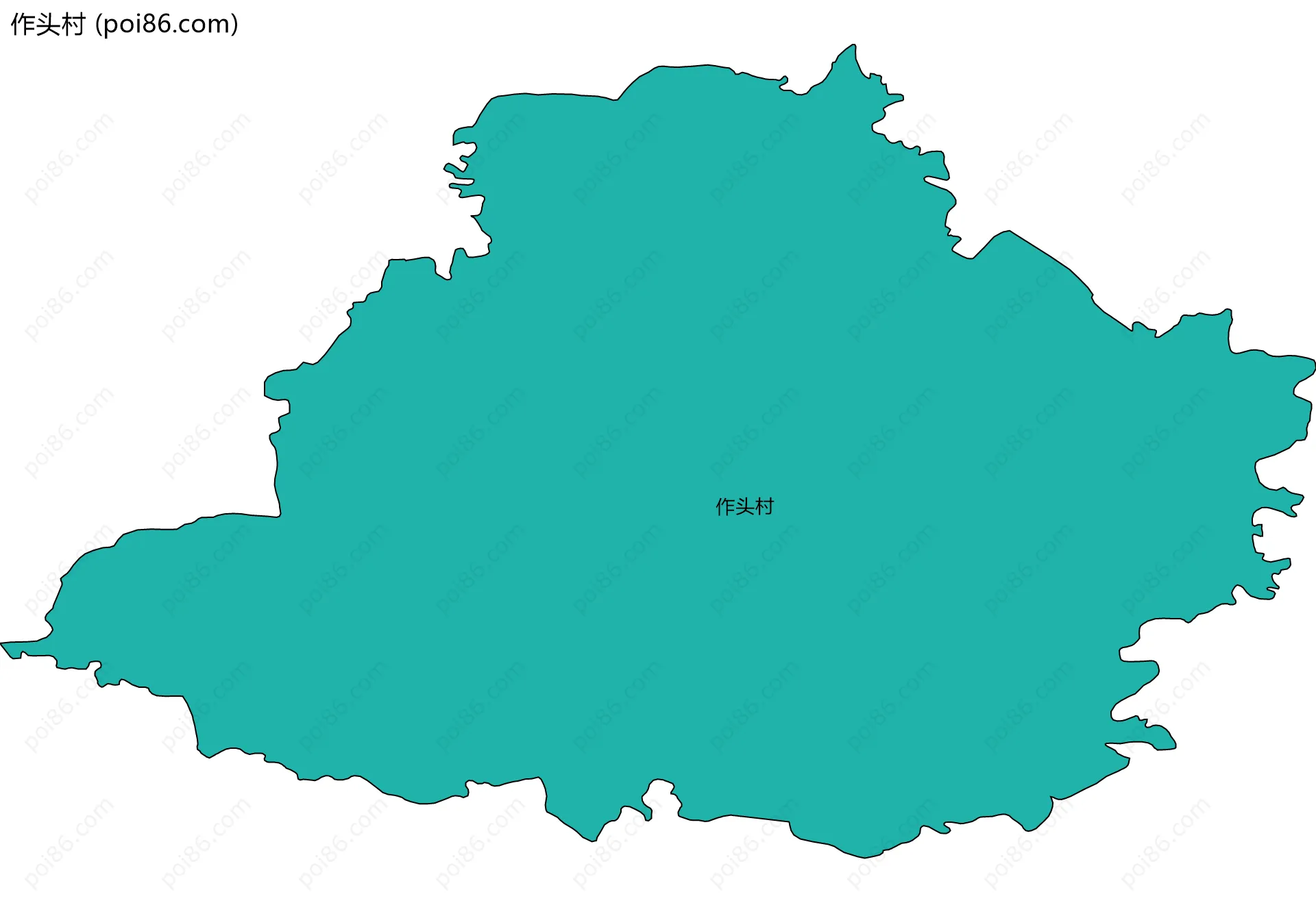 作头村边界地图