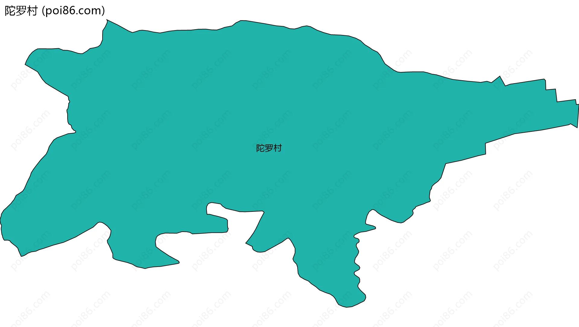 陀罗村边界地图