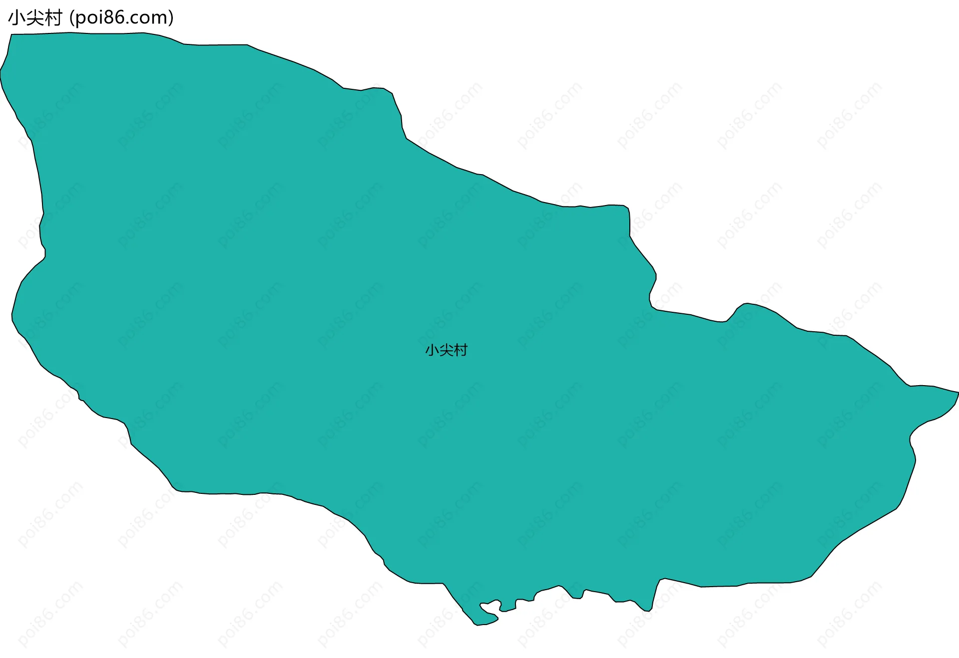 小尖村边界地图