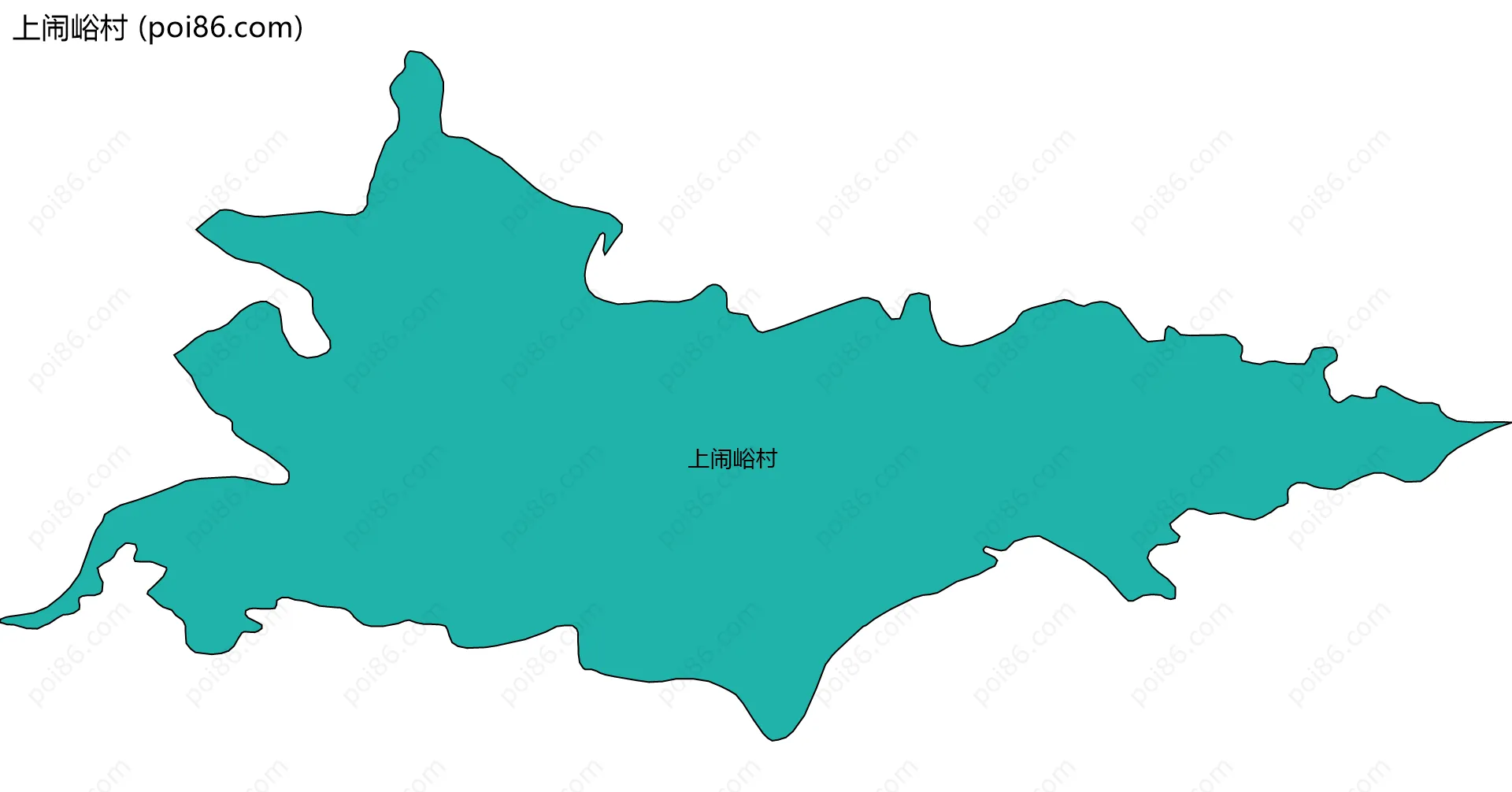 上闹峪村边界地图