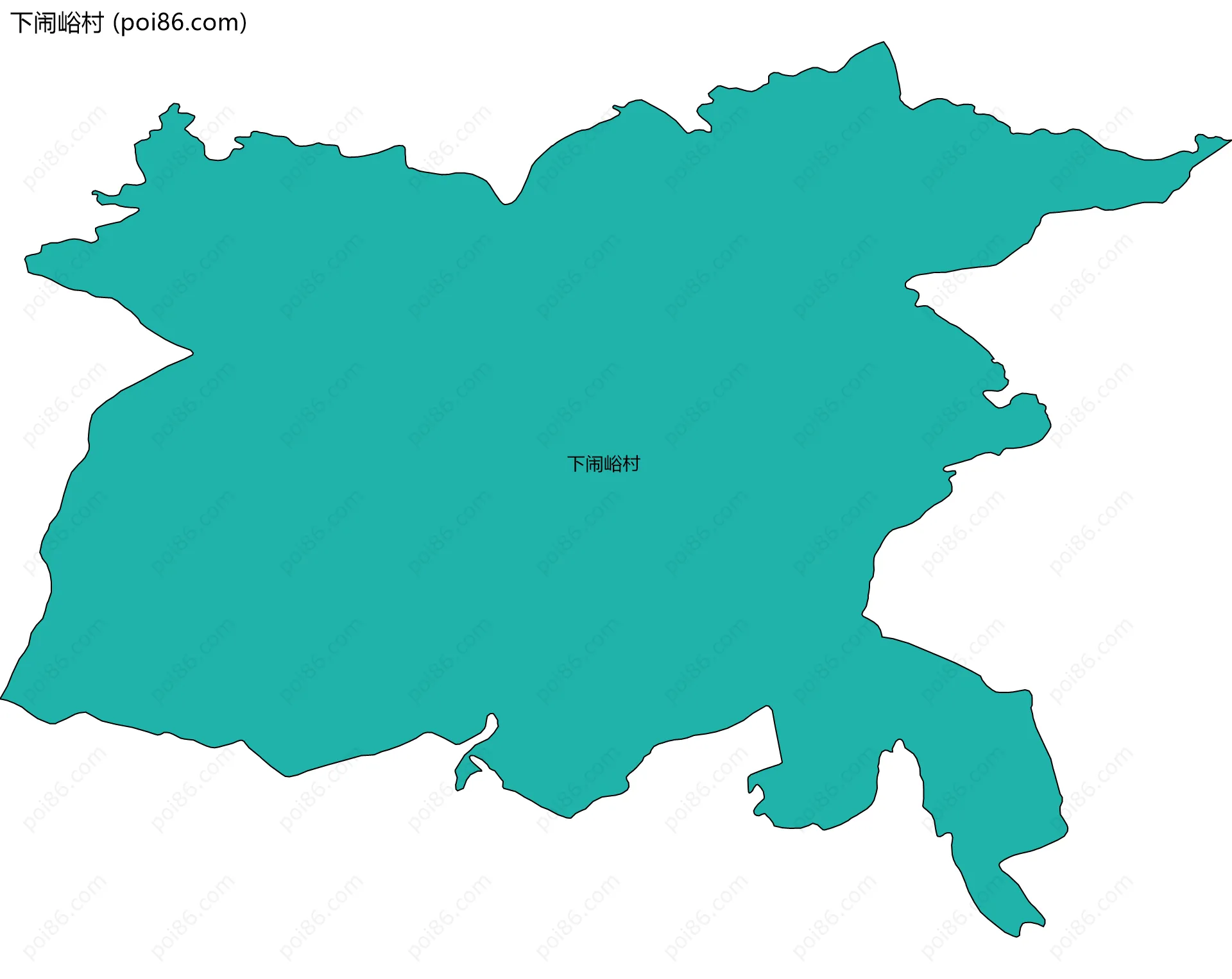 下闹峪村边界地图