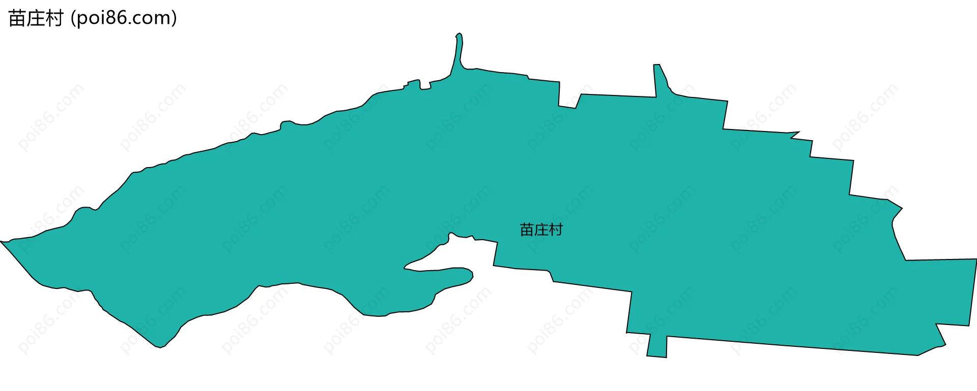苗庄村边界地图