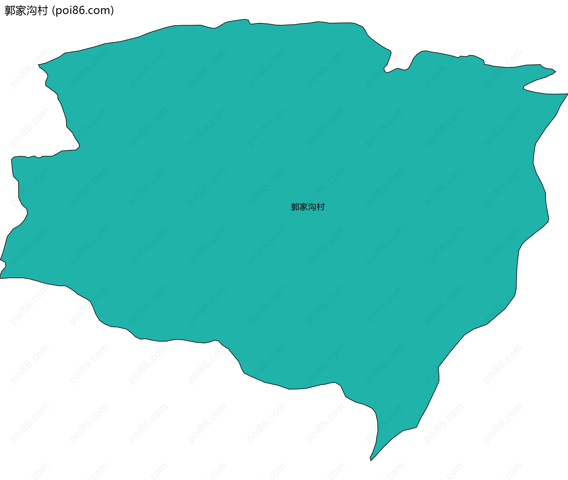 郭家沟村边界地图