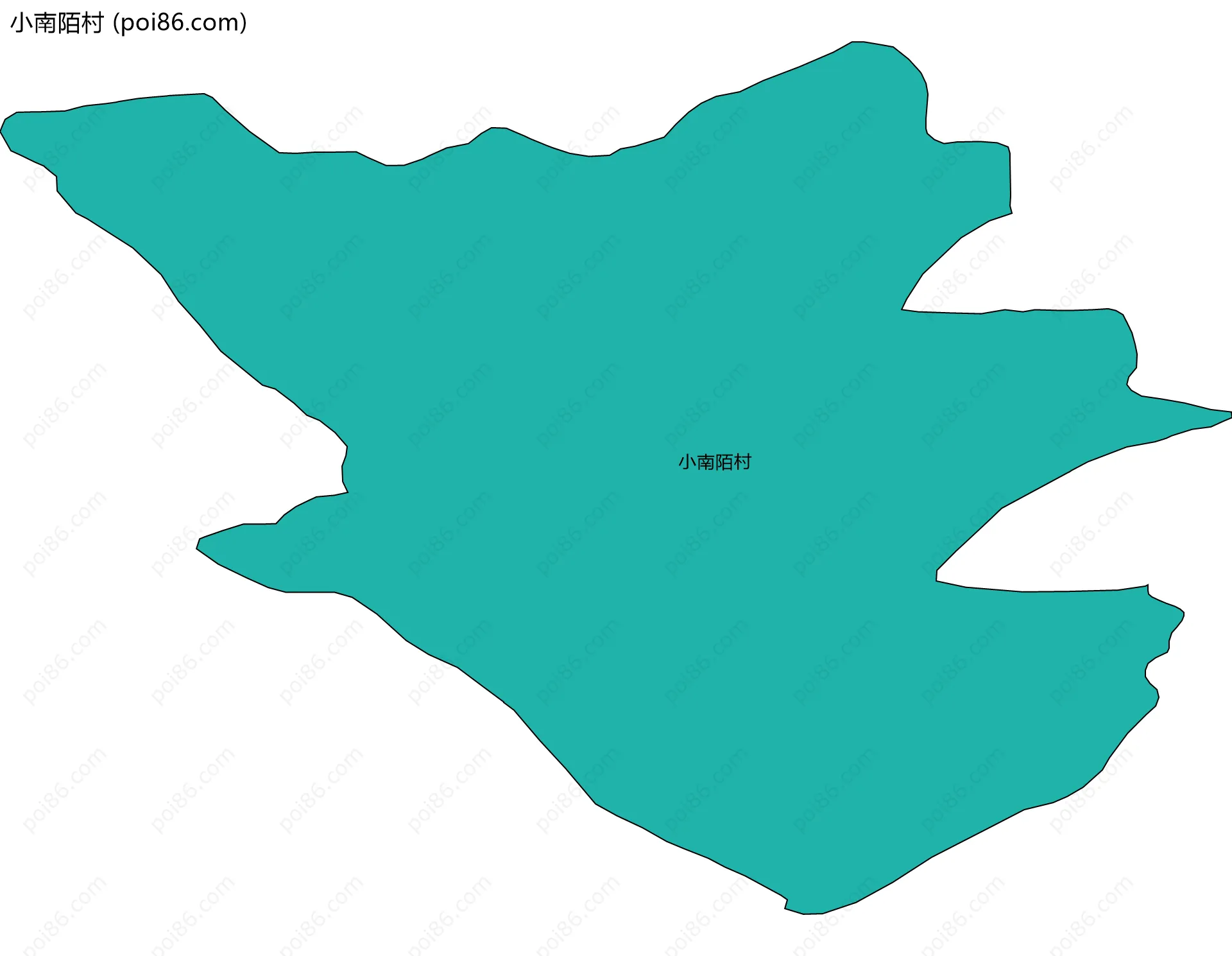 小南陌村边界地图