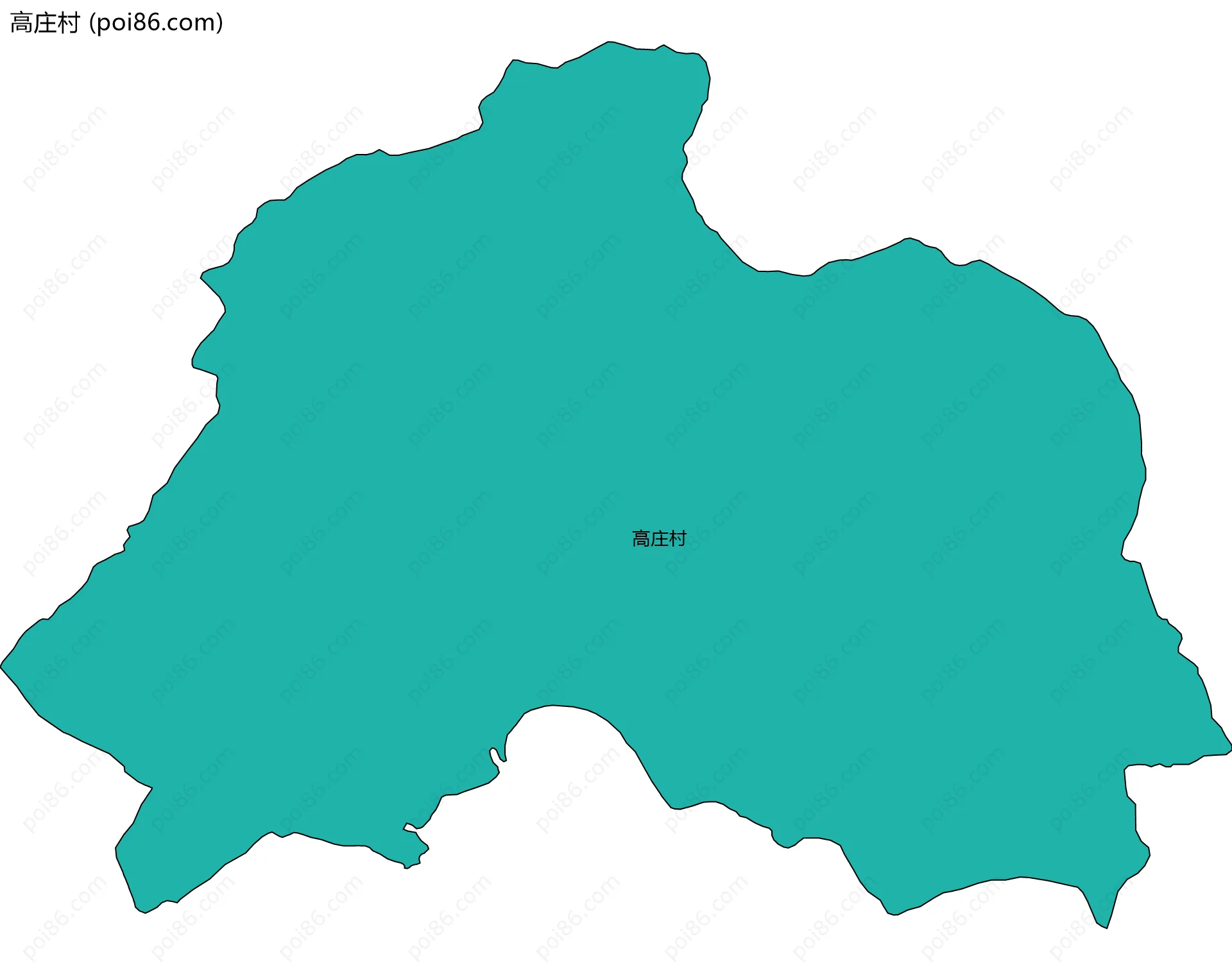 高庄村边界地图