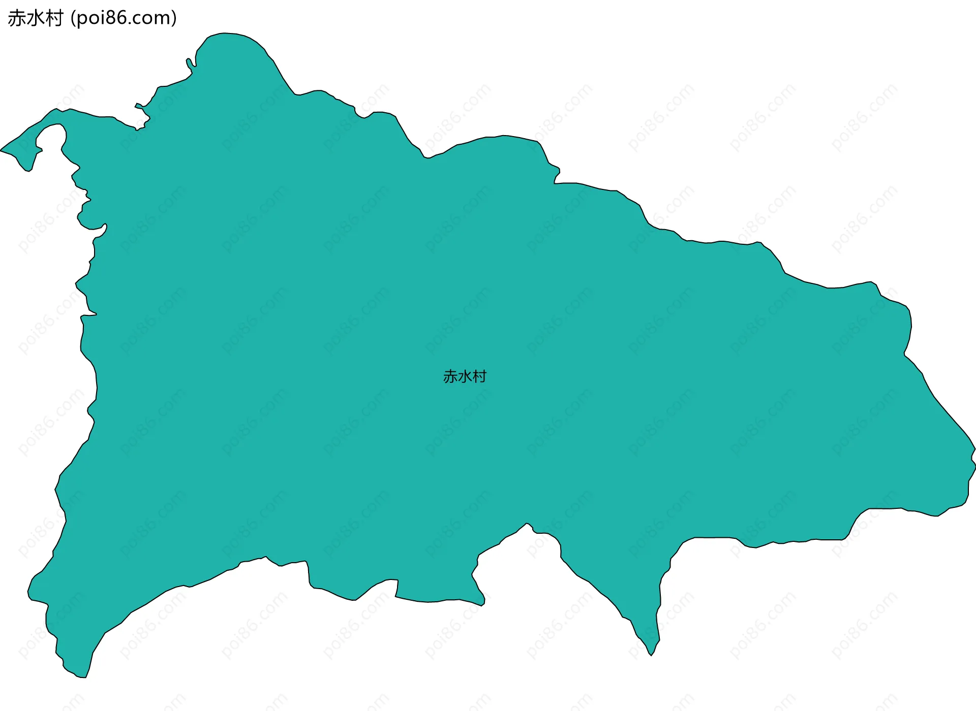 赤水村边界地图
