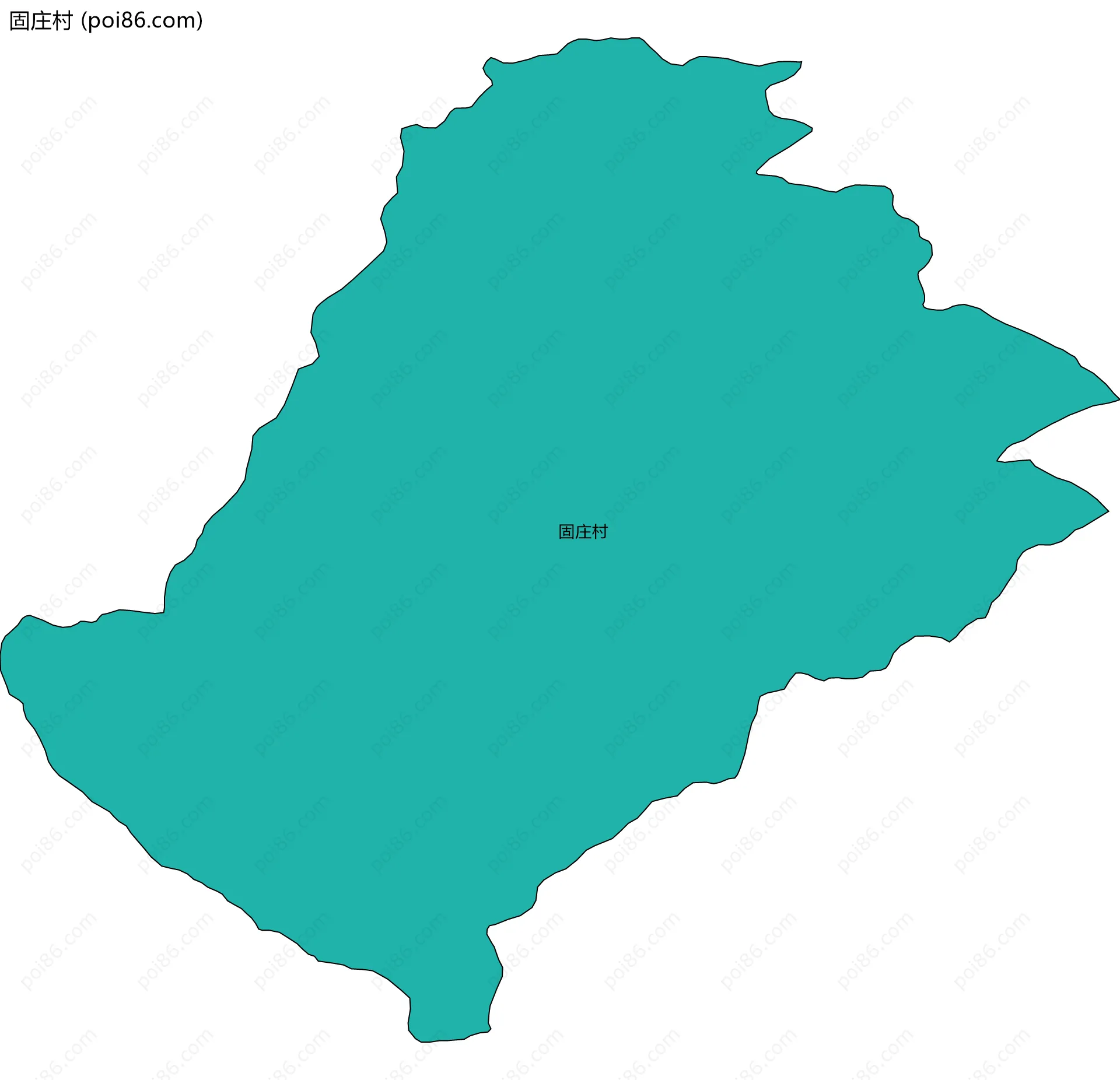固庄村边界地图