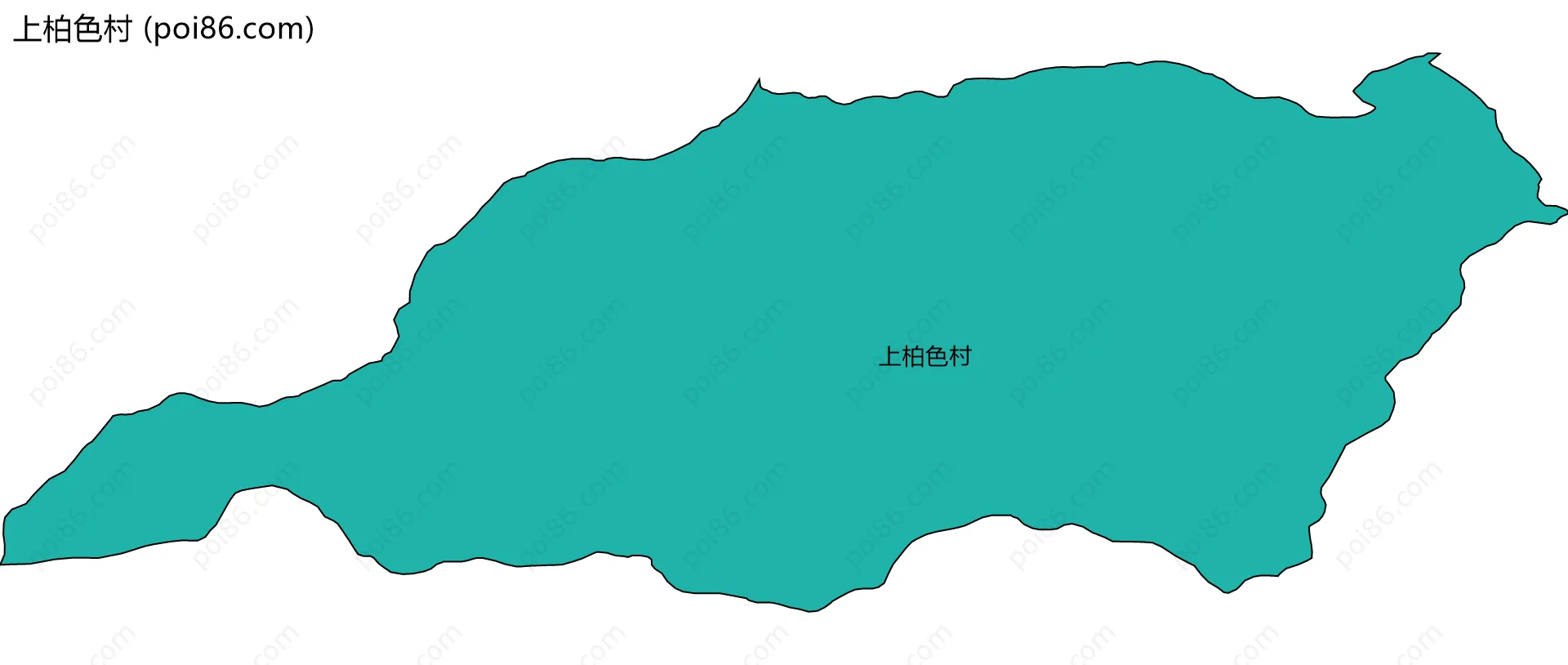 上柏色村边界地图