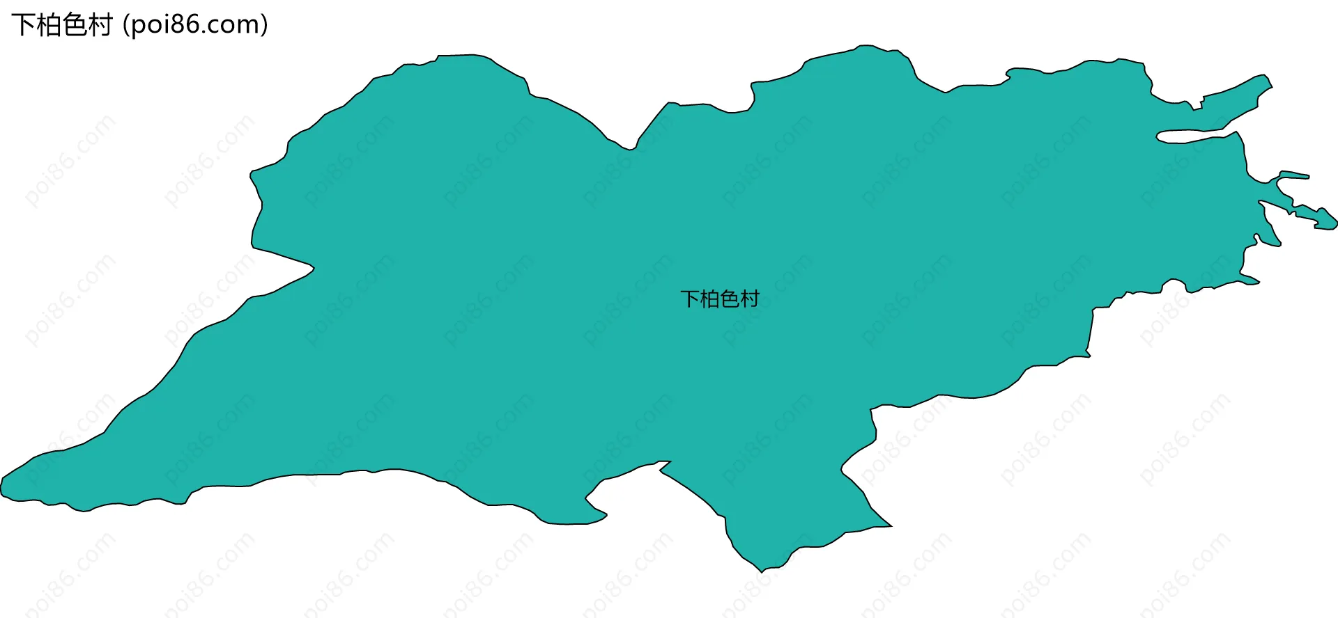 下柏色村边界地图