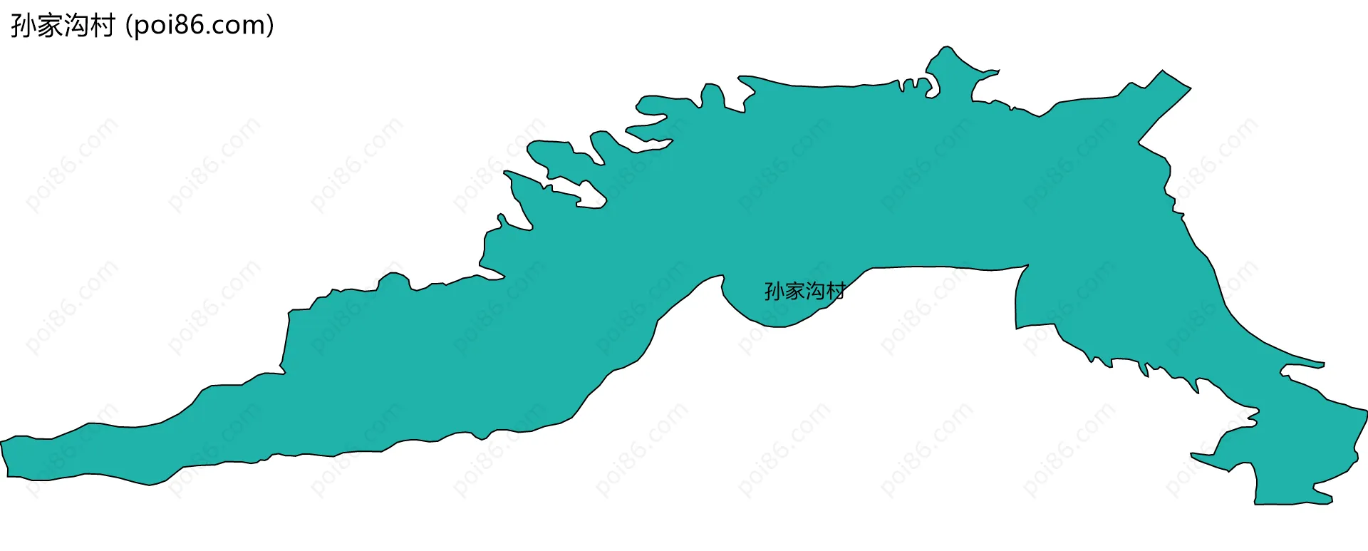 孙家沟村边界地图