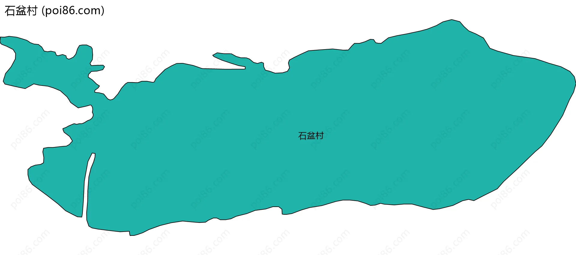 石盆村边界地图