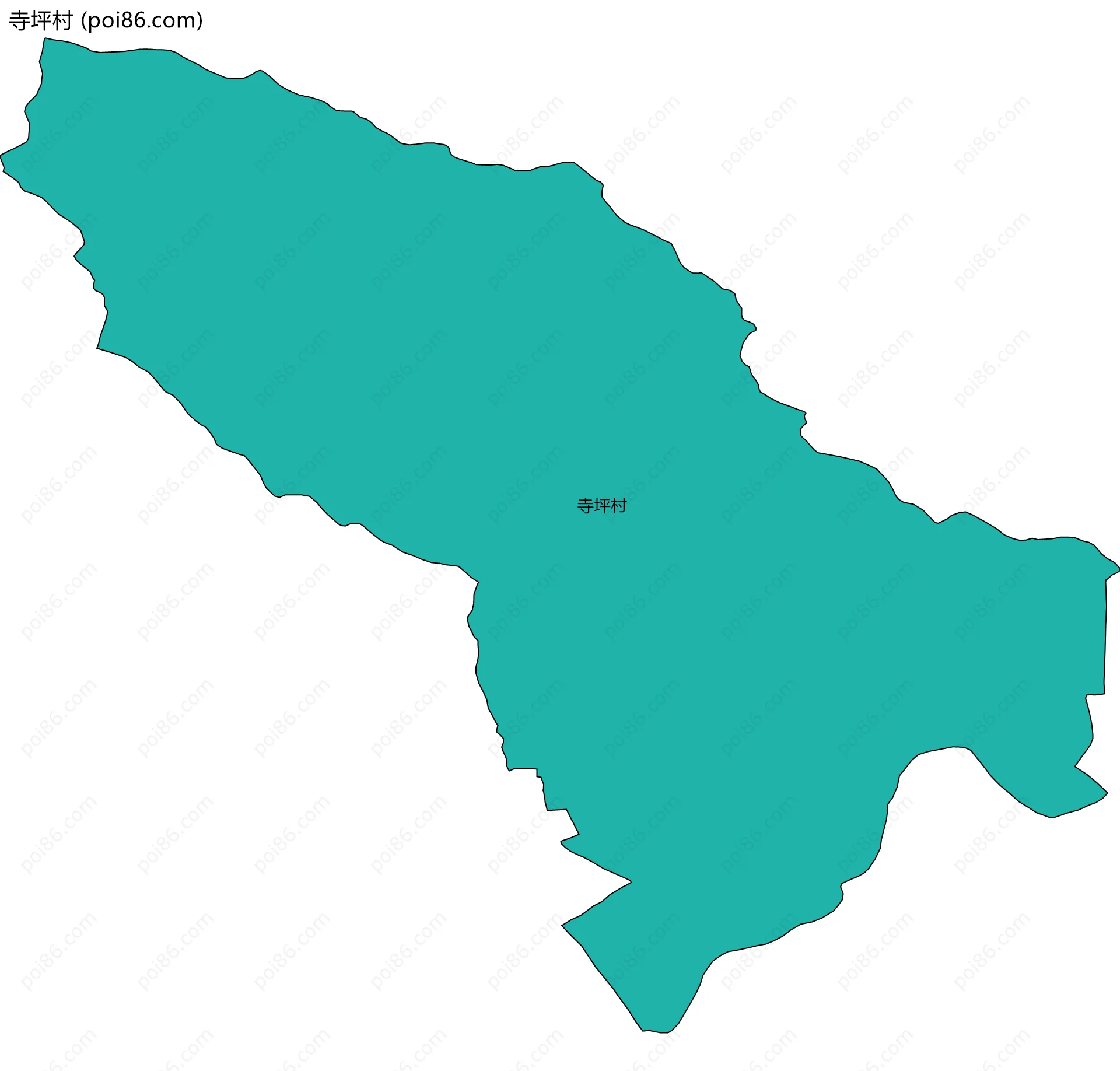 寺坪村边界地图