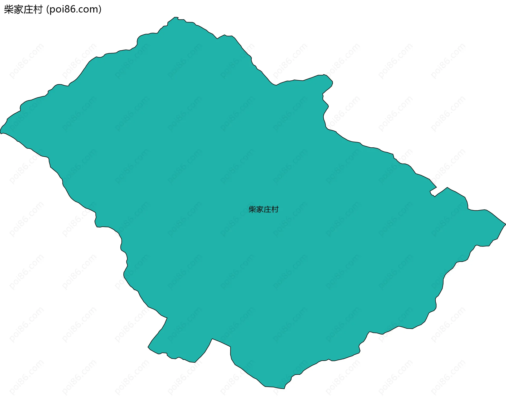 柴家庄村边界地图