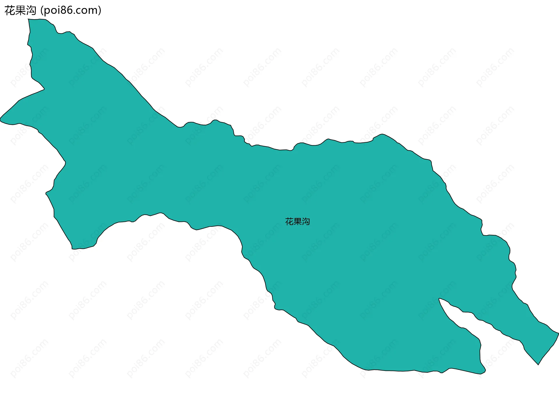 花果沟边界地图