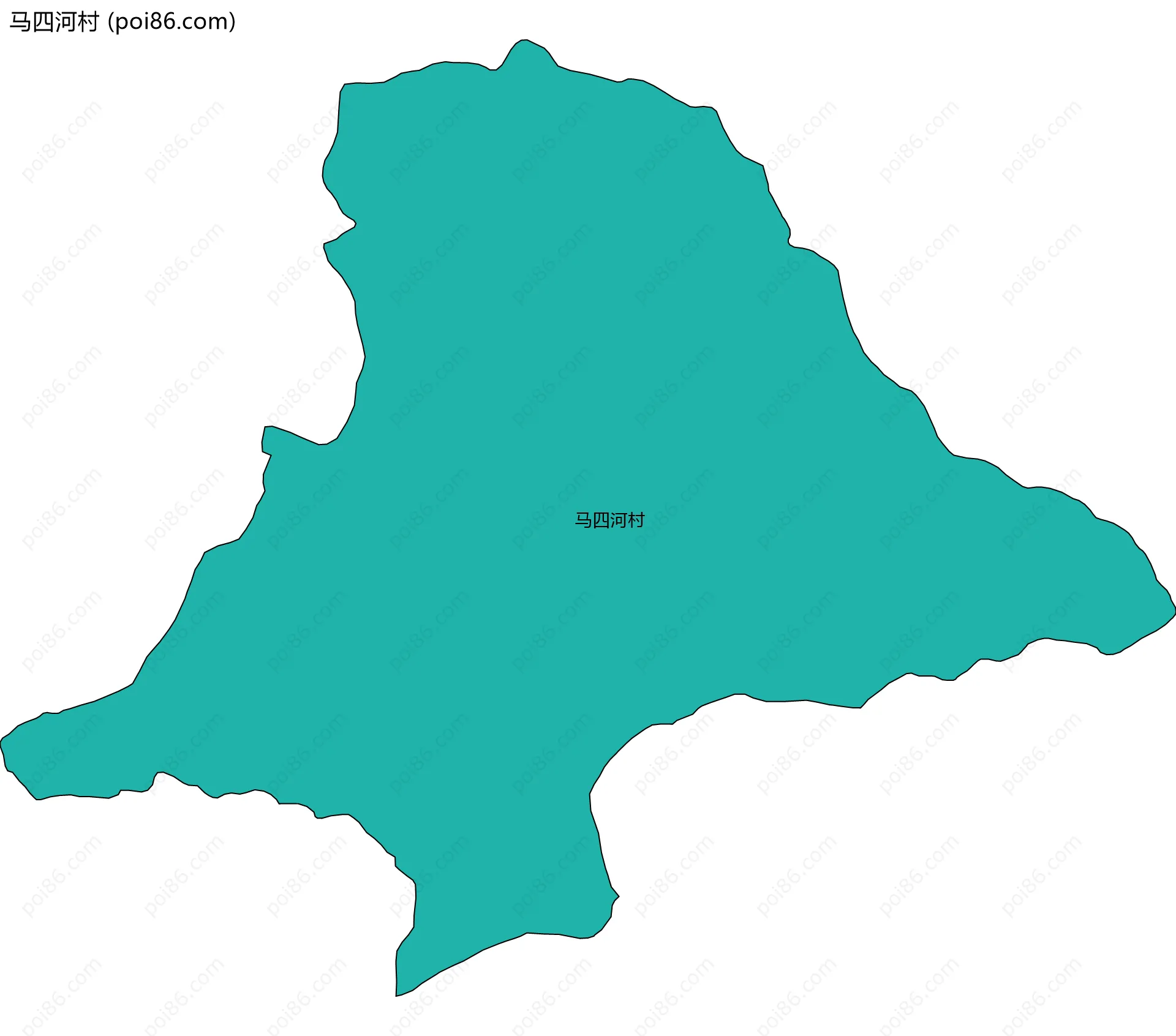 马四河村边界地图