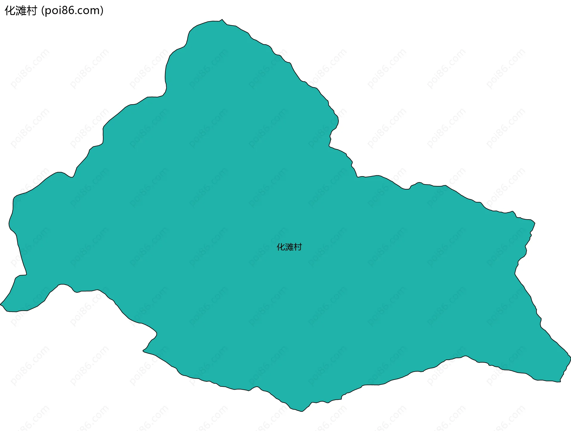 化滩村边界地图