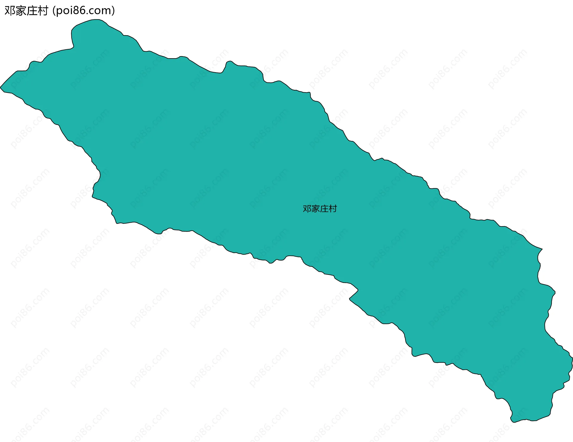 邓家庄村边界地图