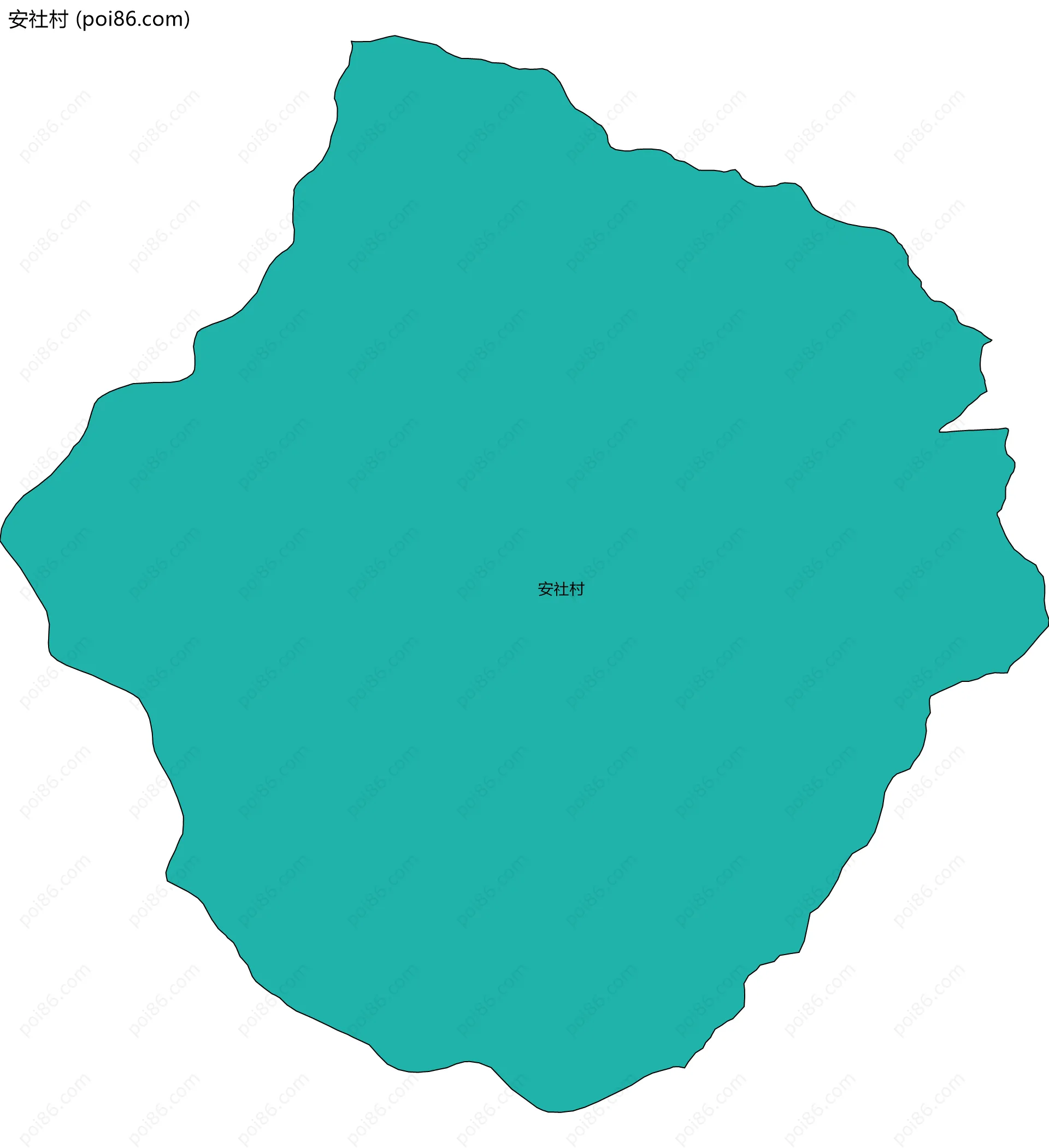 安社村边界地图