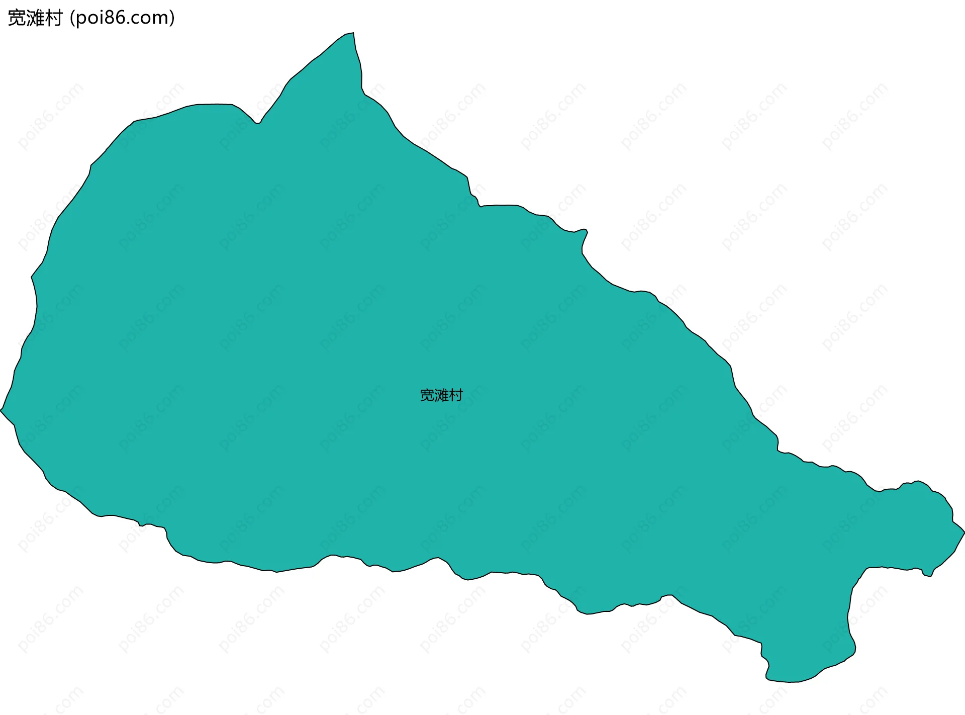 宽滩村边界地图