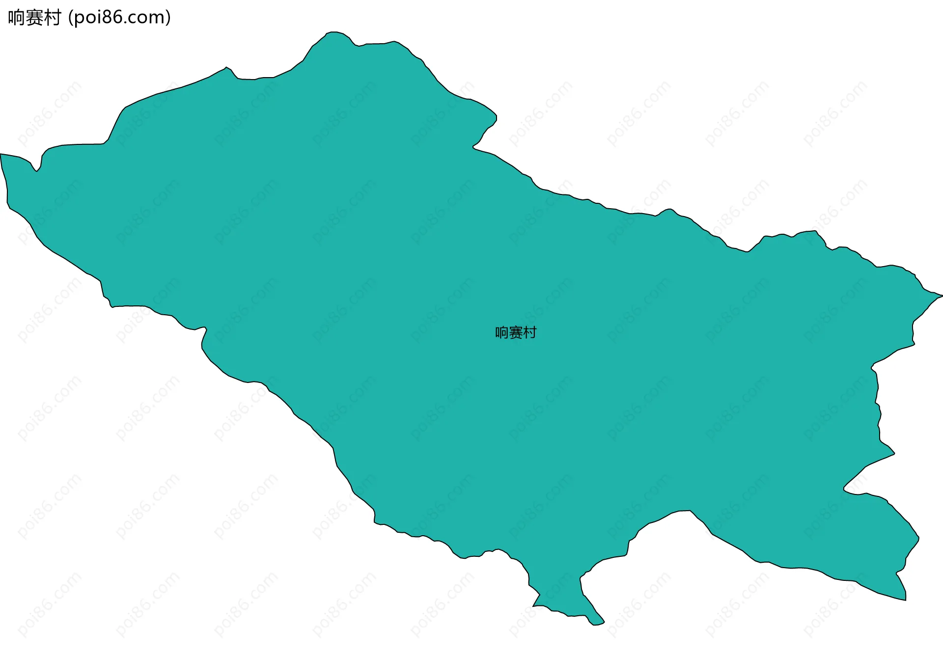 响赛村边界地图