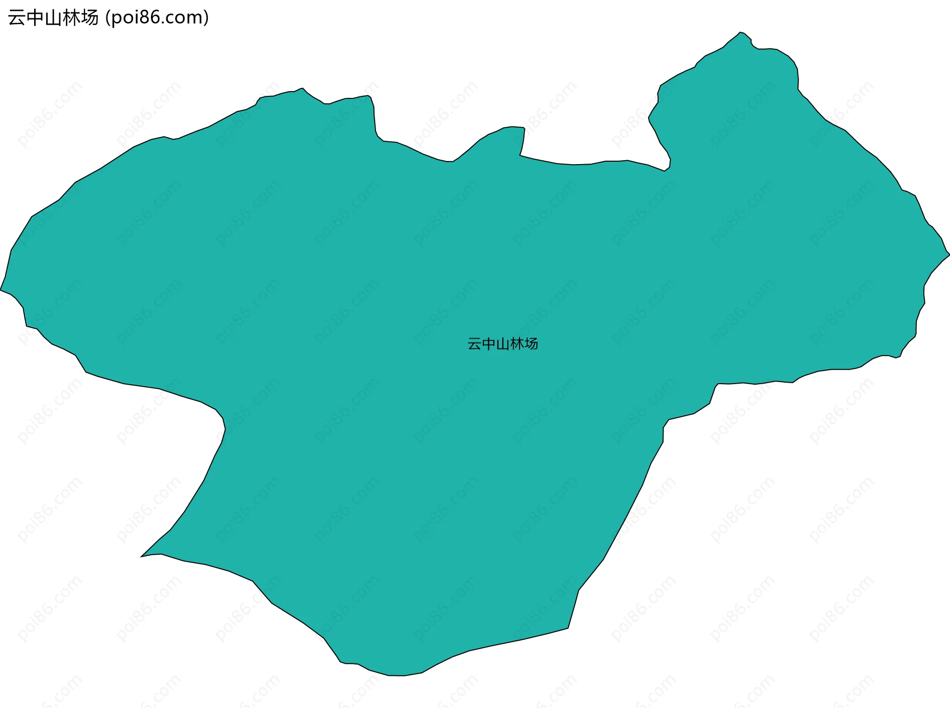 云中山林场边界地图