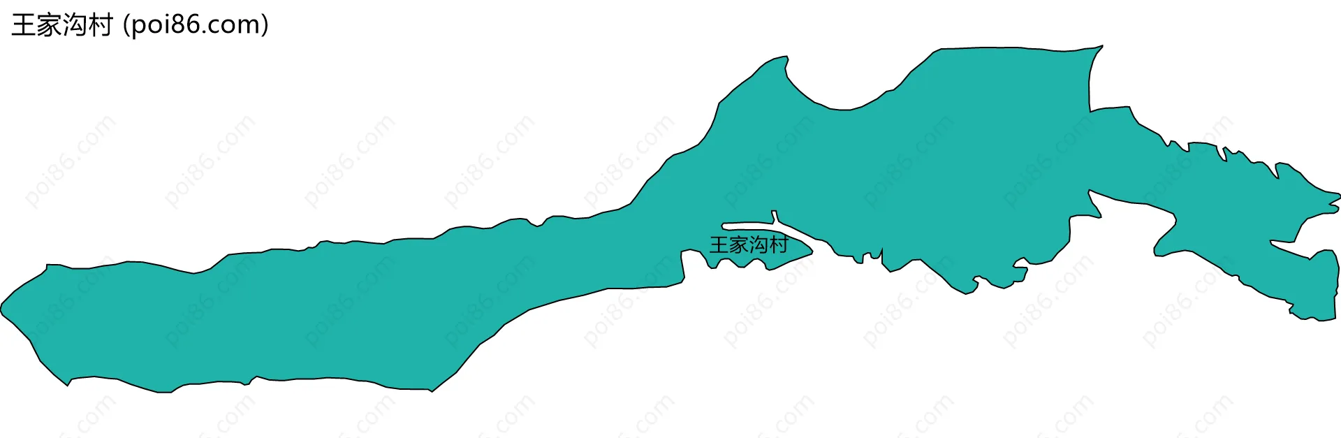 王家沟村边界地图