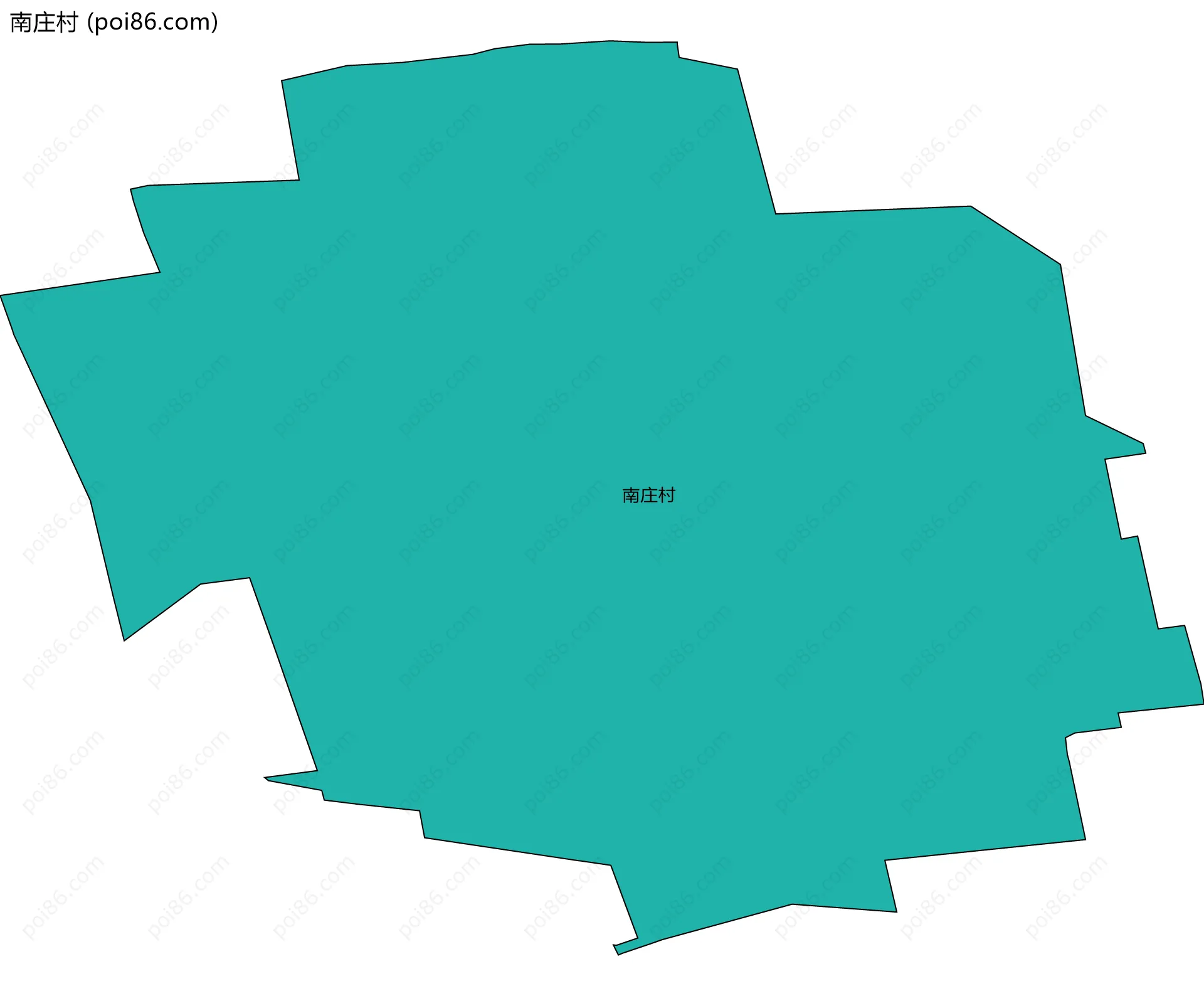 南庄村边界地图