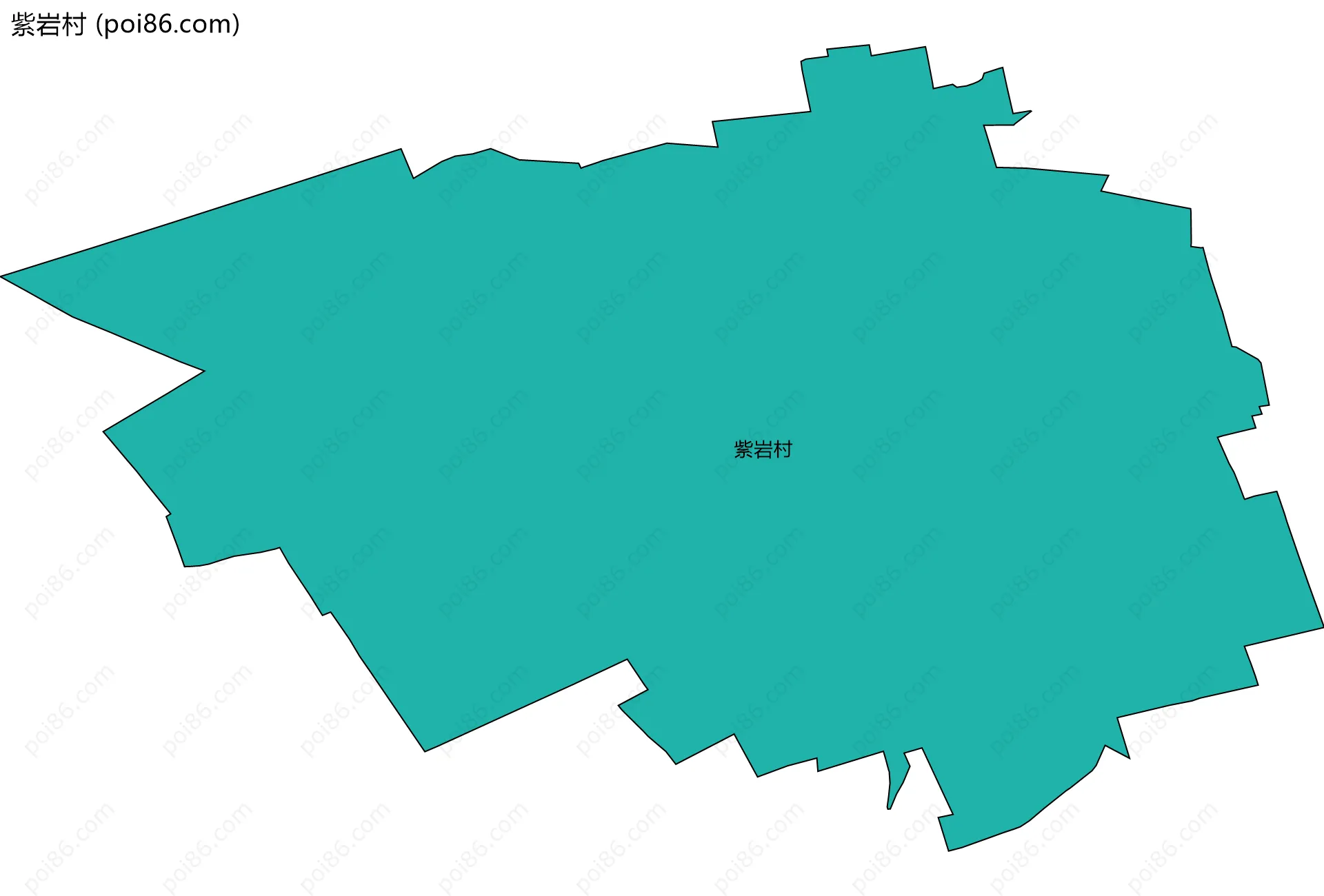 紫岩村边界地图