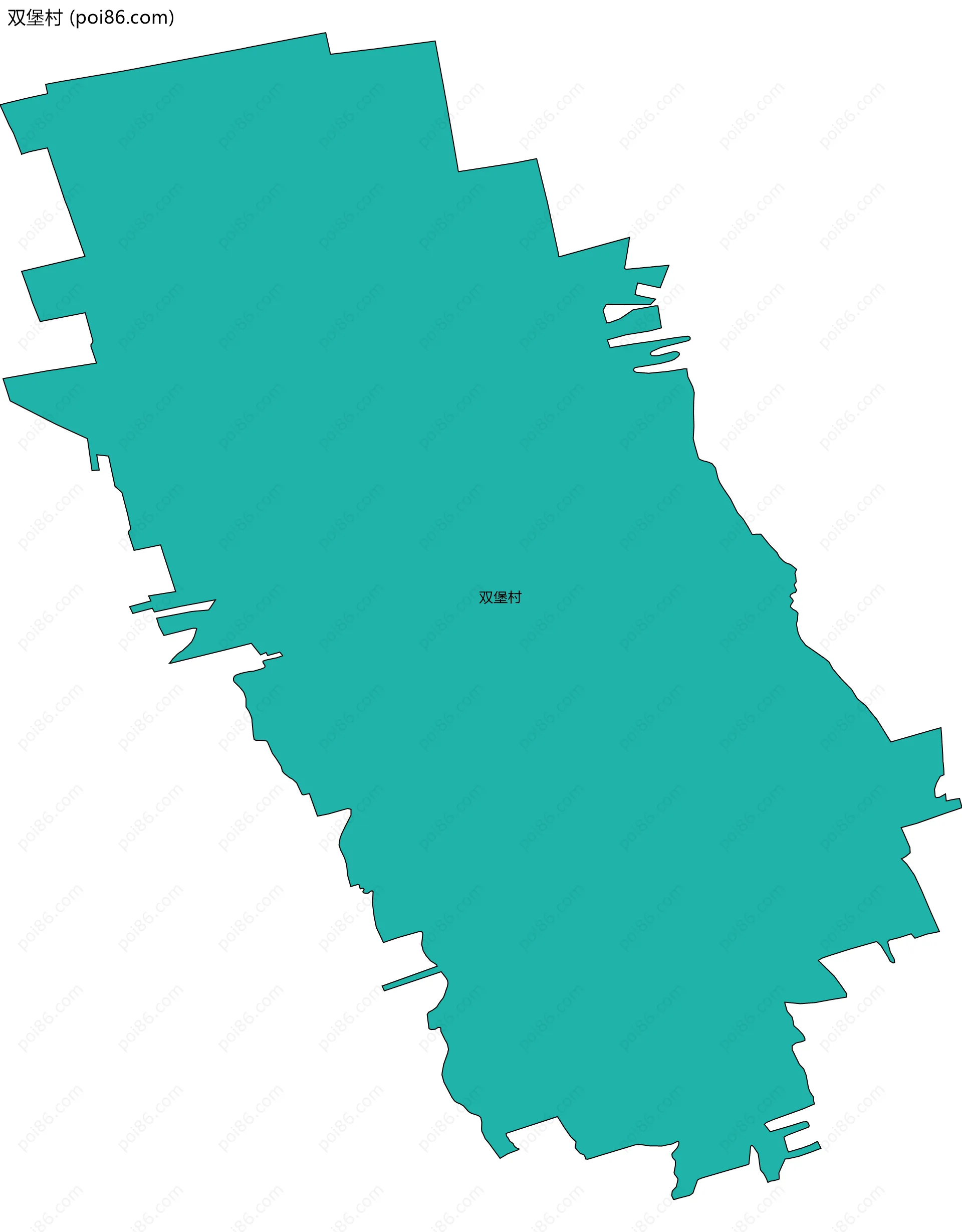 双堡村边界地图