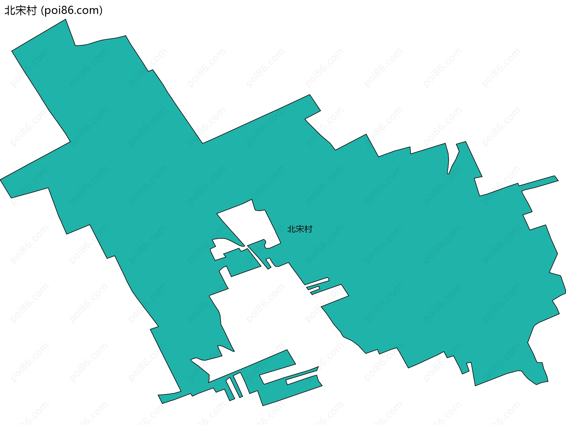 北宋村边界地图
