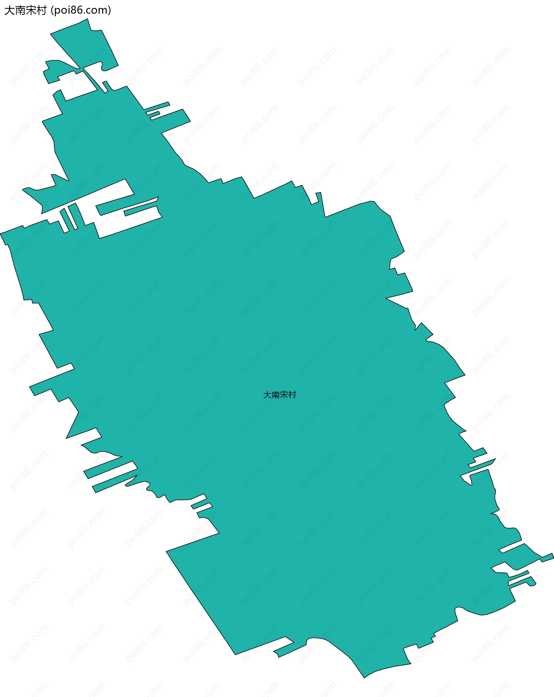 大南宋村边界地图