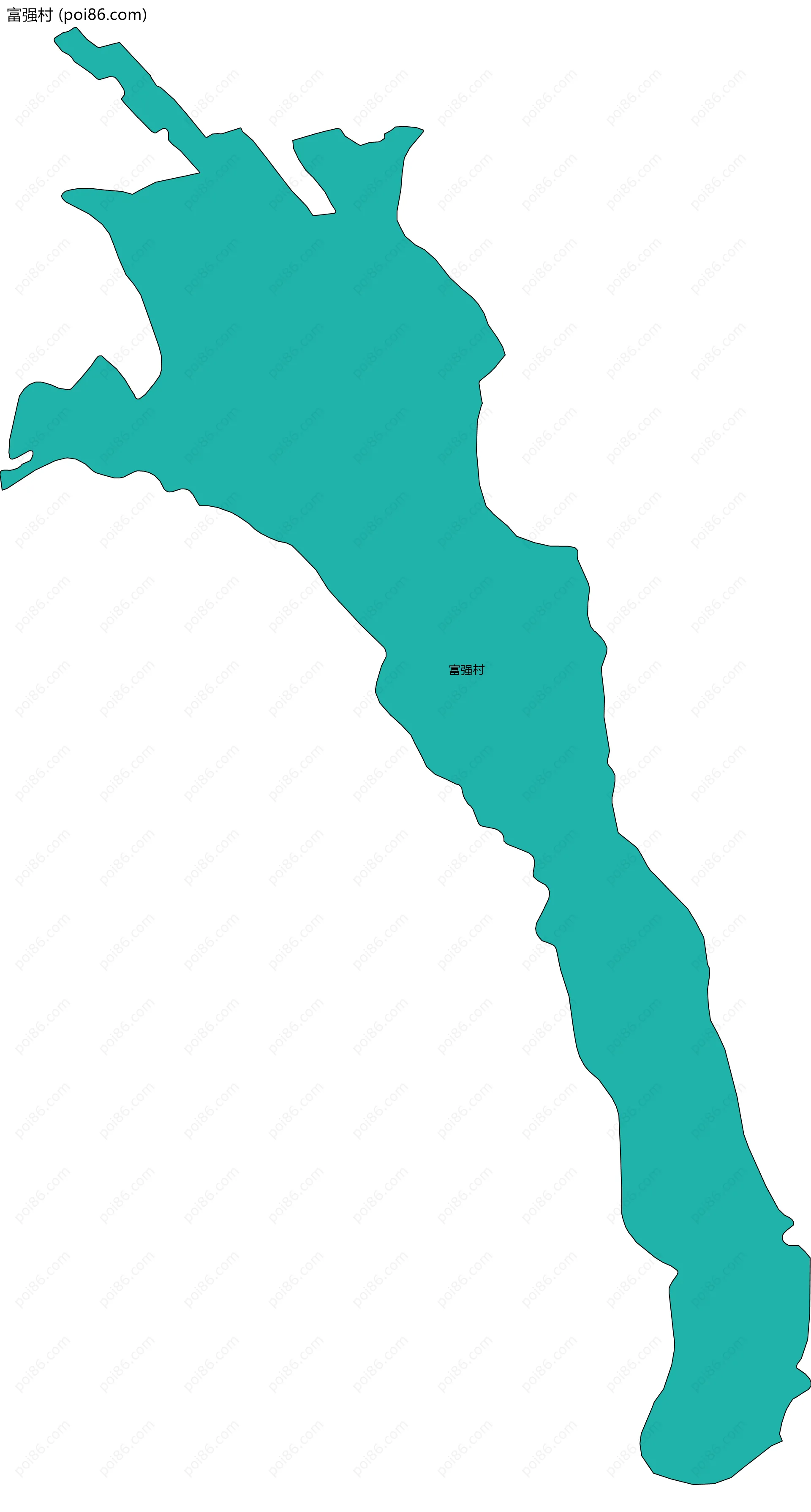 富强村边界地图