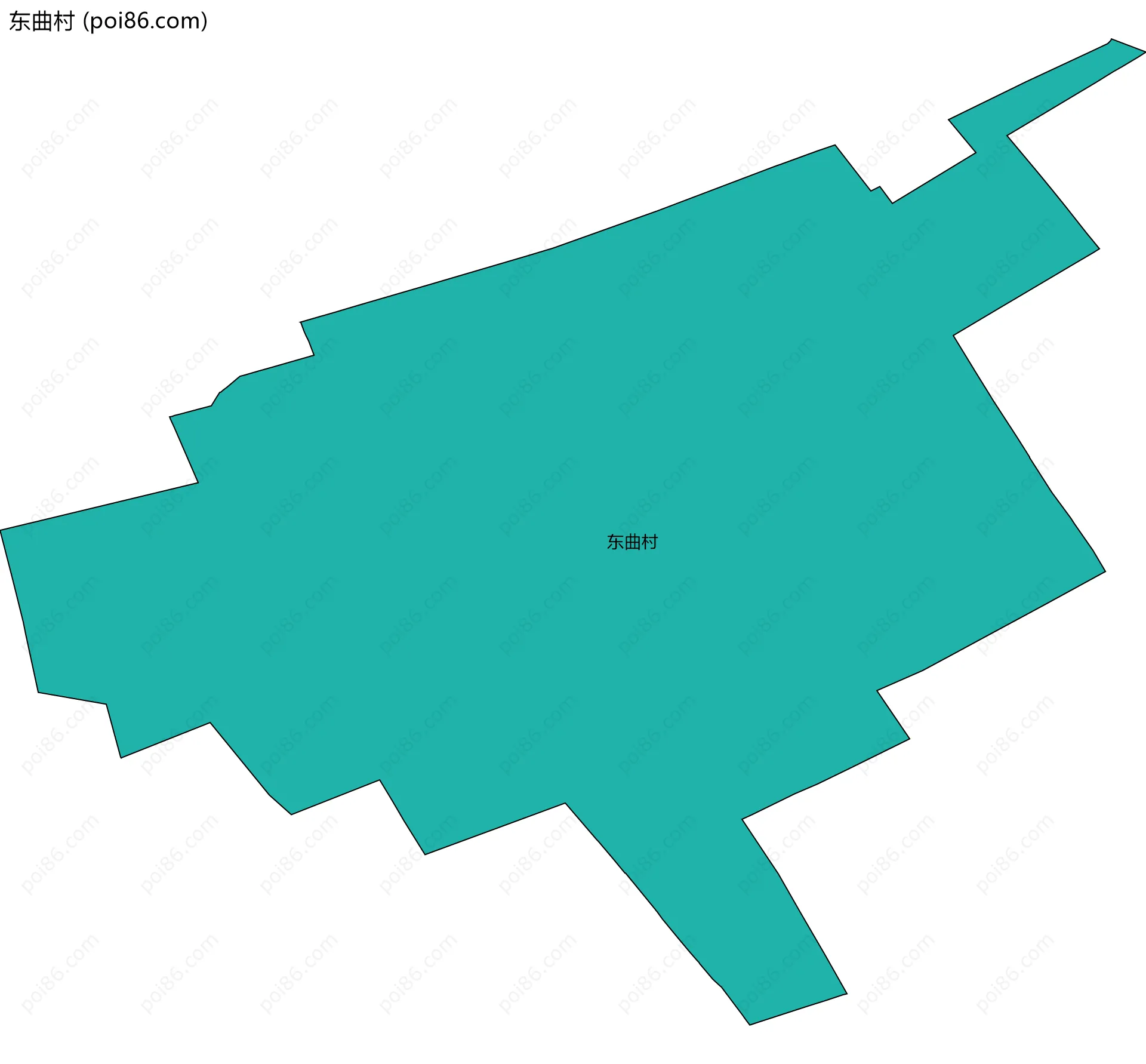 东曲村边界地图